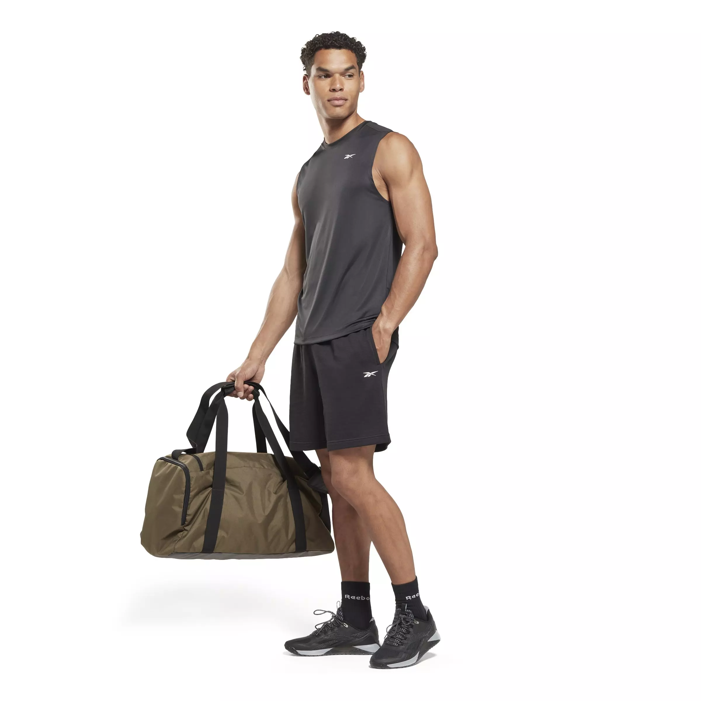 Reebok Men's Training Sleeveless Tech Tee- Black - BLACK