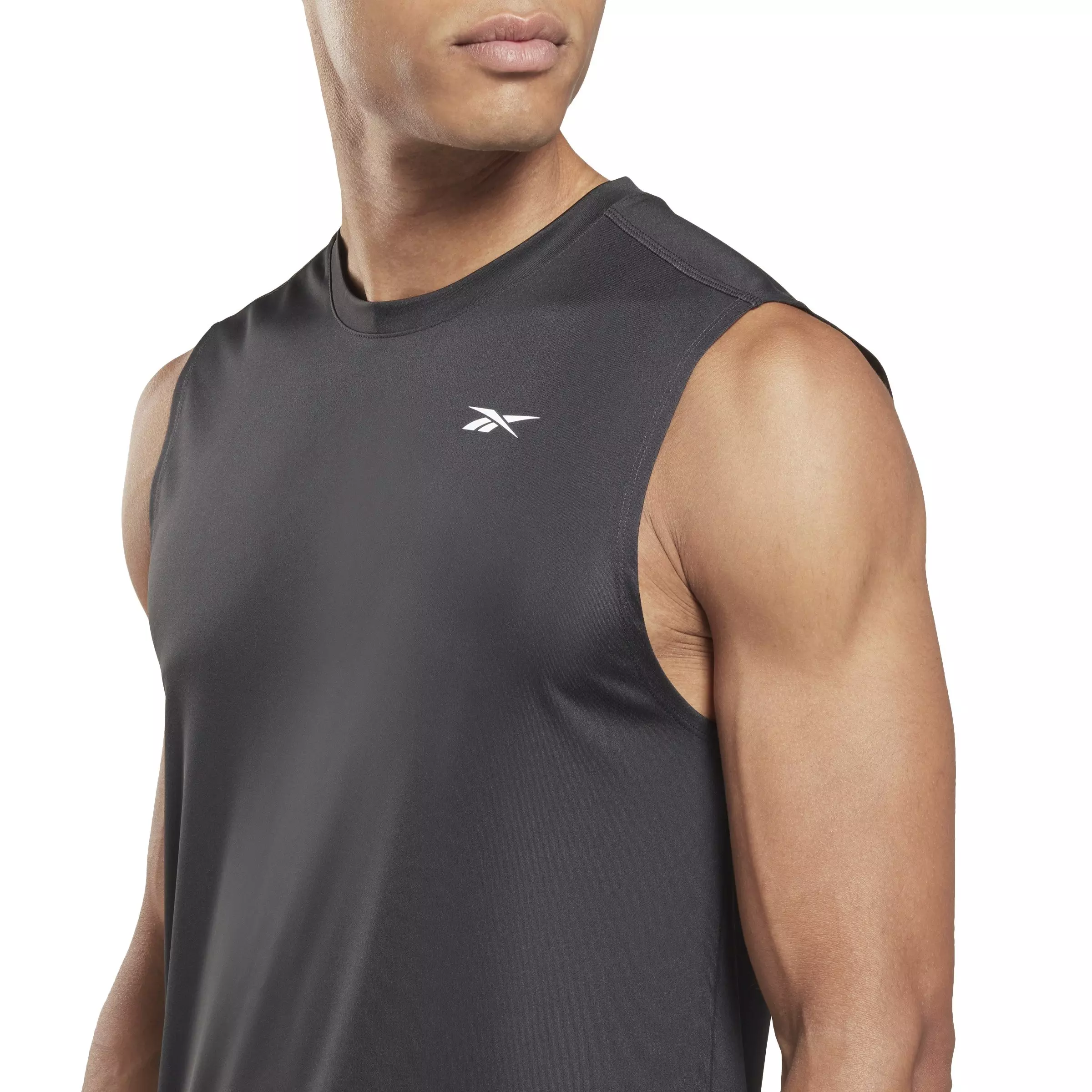 Reebok Men's Training Sleeveless Tech Tee- Black - BLACK