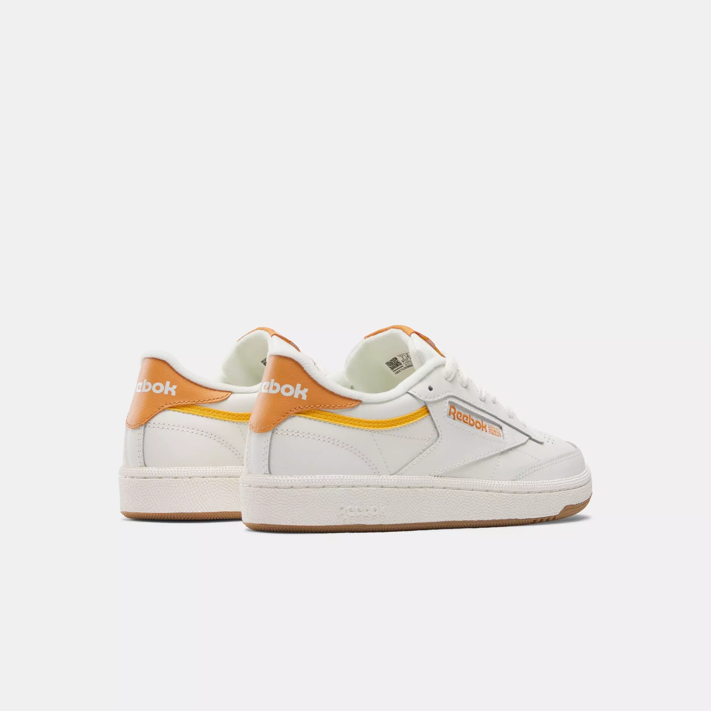 Reebok Club C 85 "White/Orange" Women's Shoe - WHITE/ORANGE