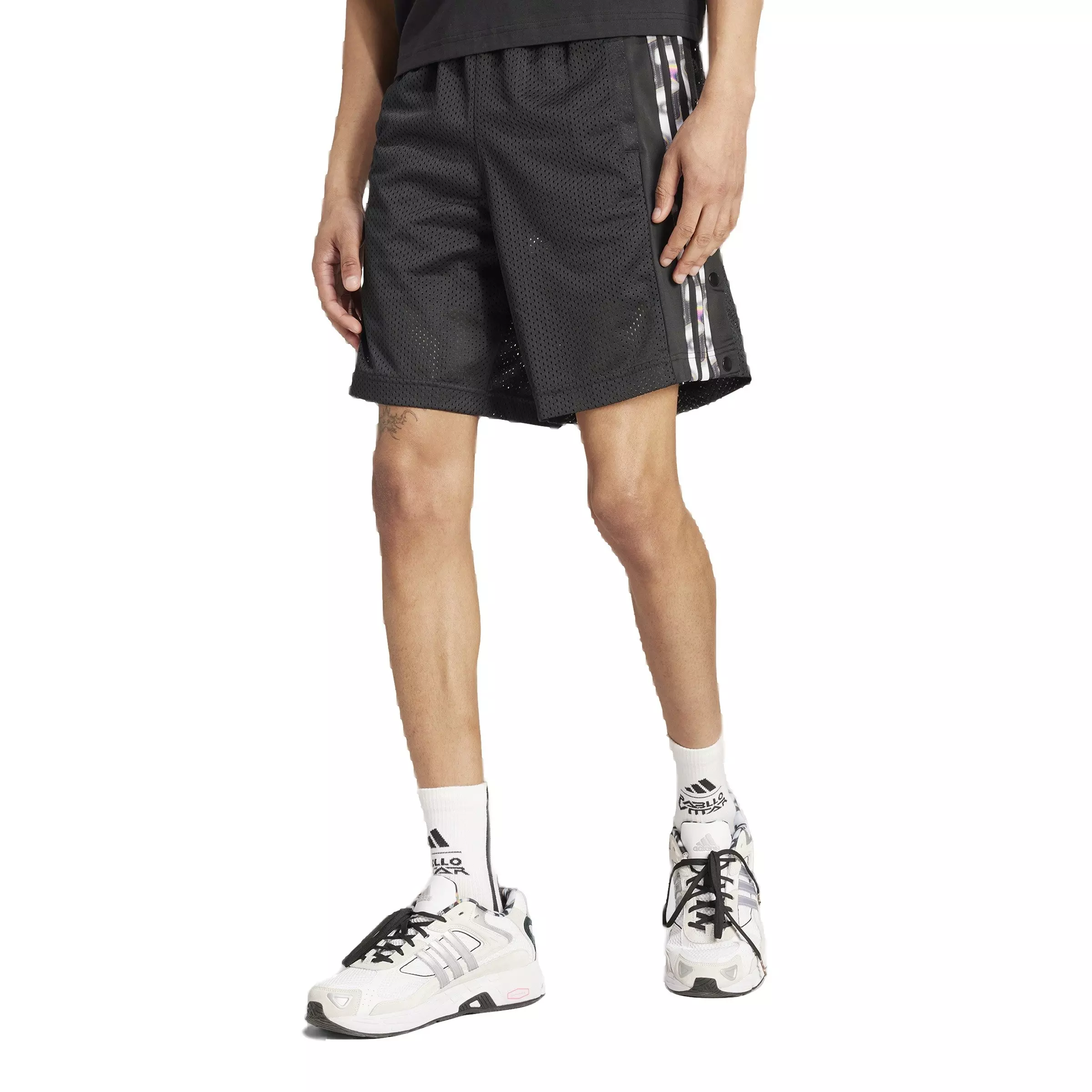 adidas Originals Men's x Pabllo Vittar Pride Adibreak Shorts -Black - BLACK