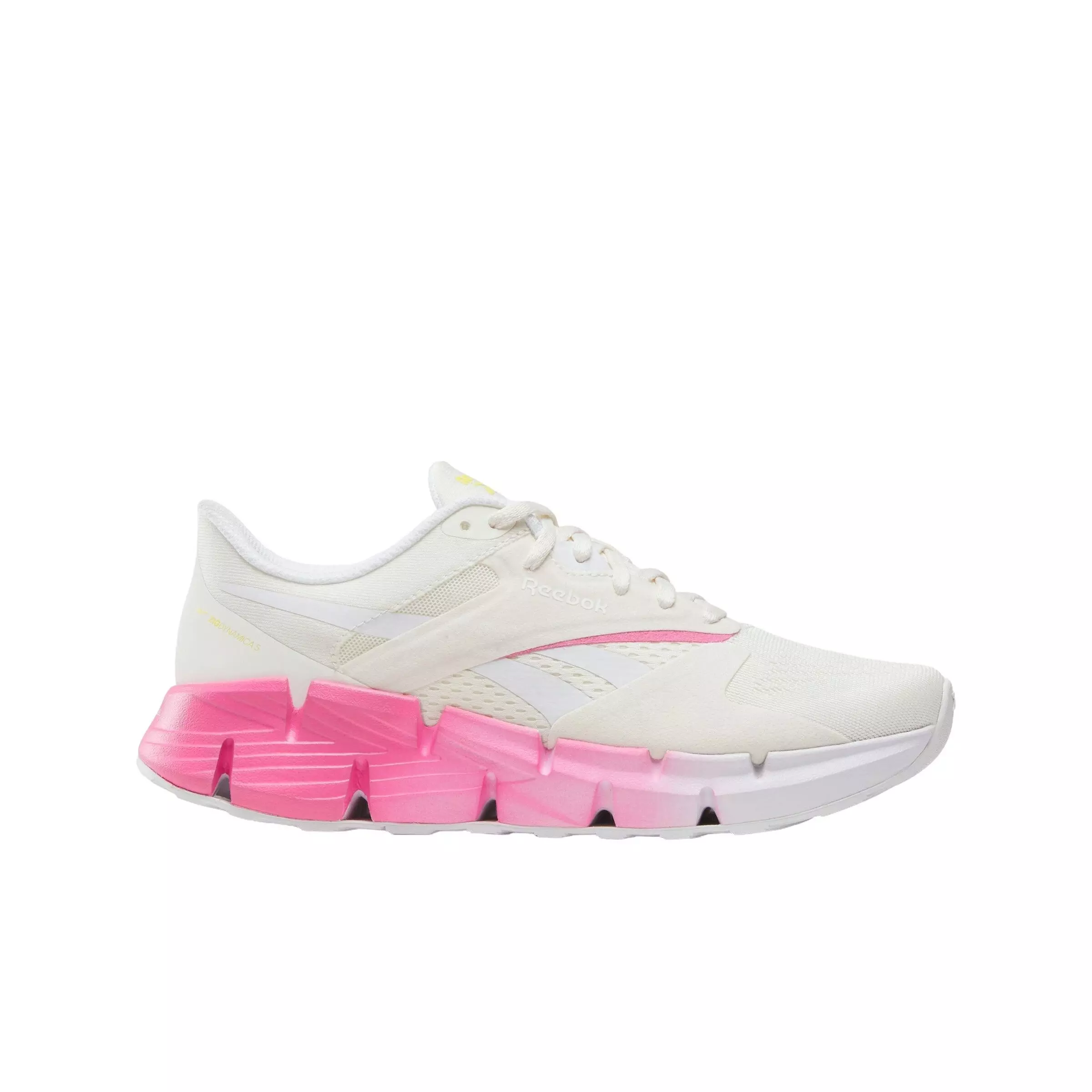 Reebok Zig Dynamica 5 "Vintage Chalk/White/True Pink" Women's Running Shoe - WHITE/PINK