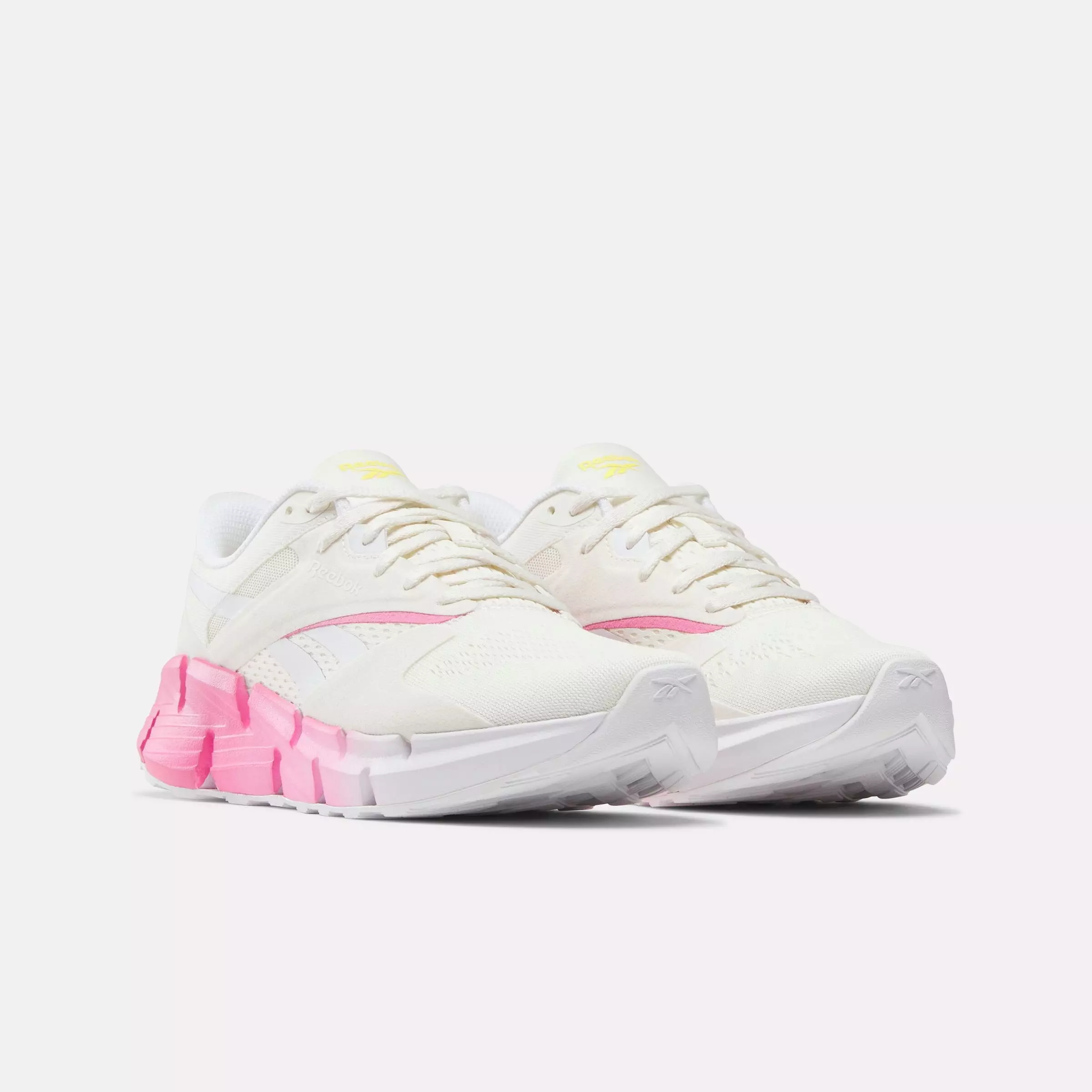 Reebok Zig Dynamica 5 "Vintage Chalk/White/True Pink" Women's Running Shoe - WHITE/PINK