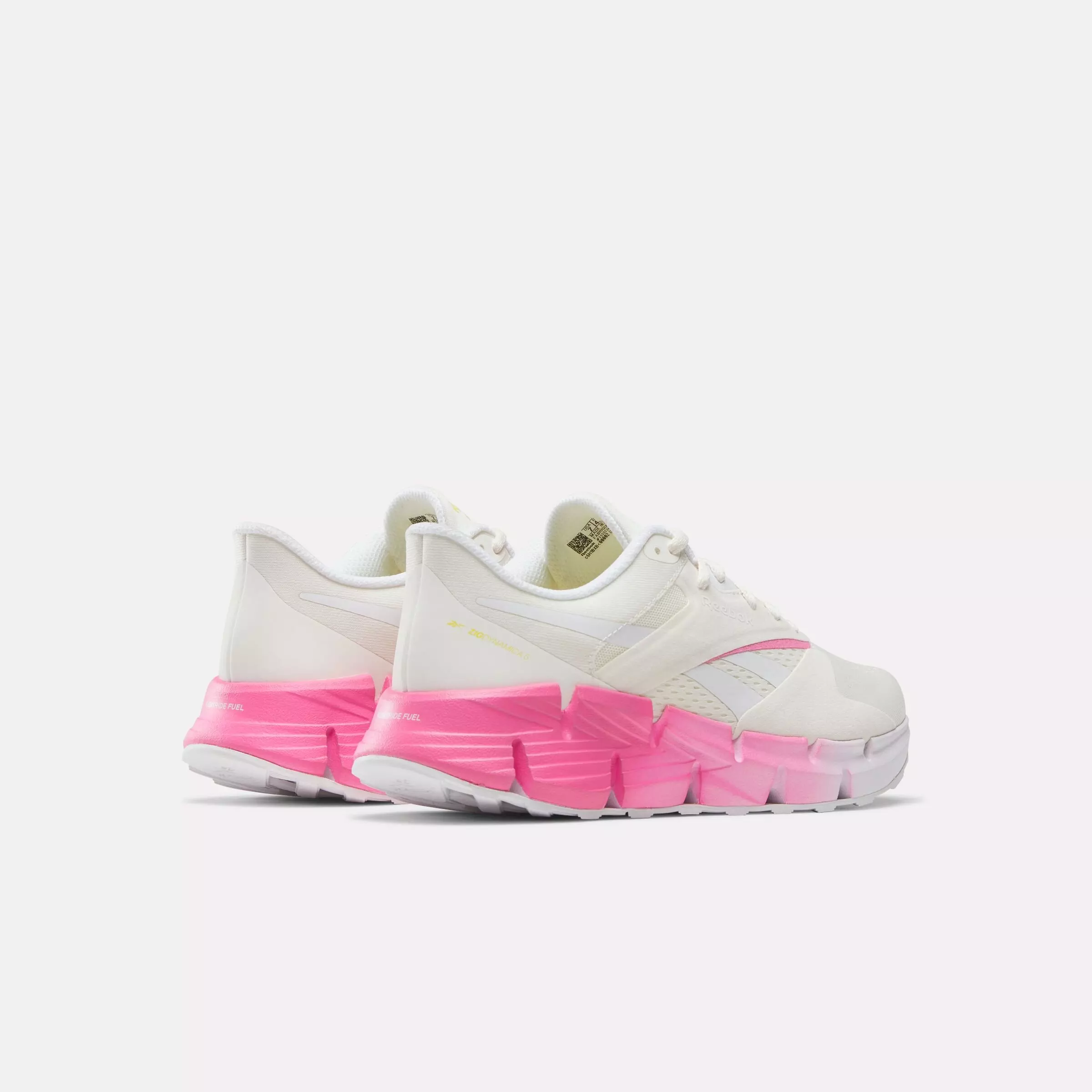 Reebok Zig Dynamica 5 "Vintage Chalk/White/True Pink" Women's Running Shoe - WHITE/PINK