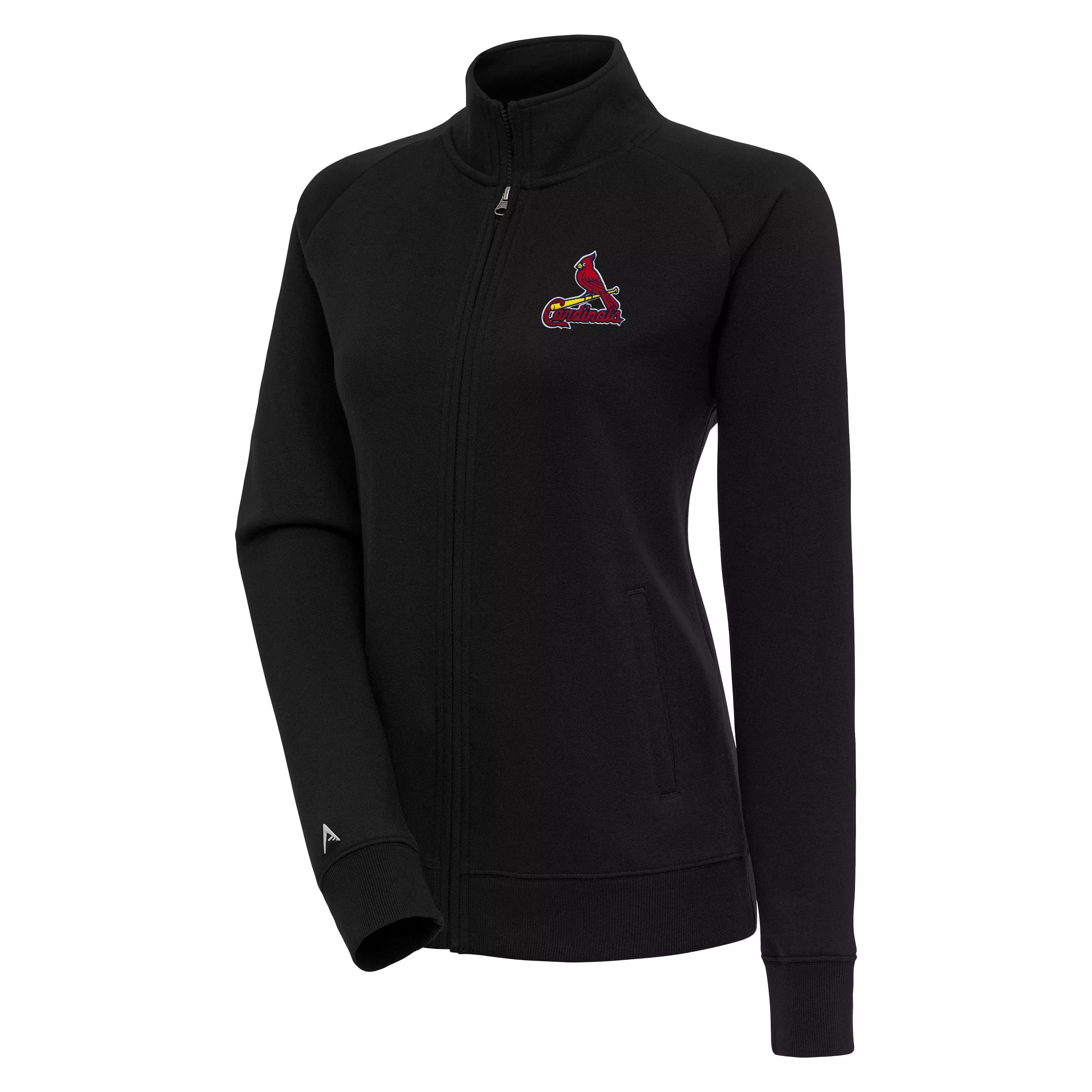 Antigua Women's St. Louis Cardinals Victory Full Zip Jacket - BLACK