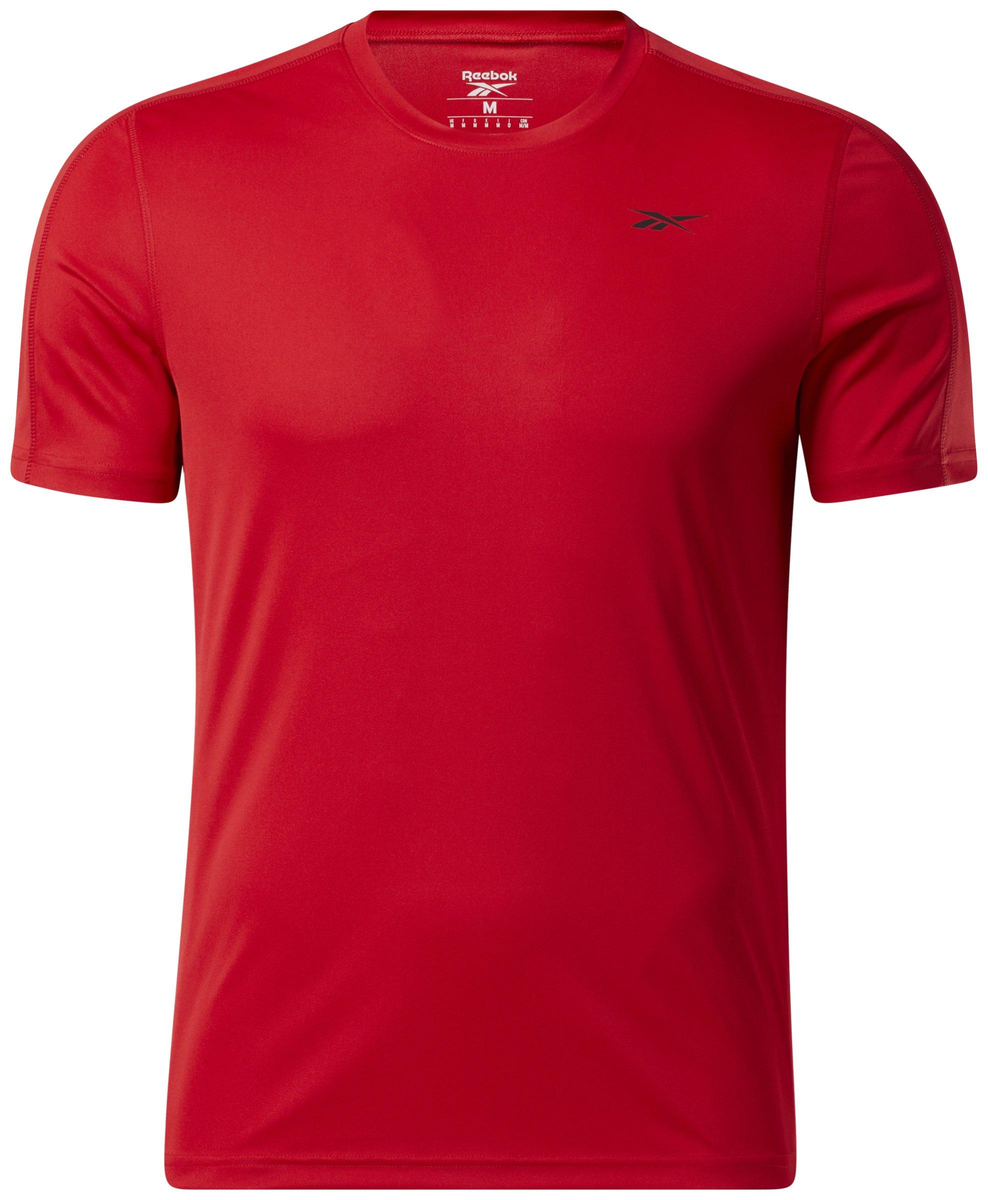 Reebok Men's Training Tech T-Shirt- Red - RED Thumbnail View 1