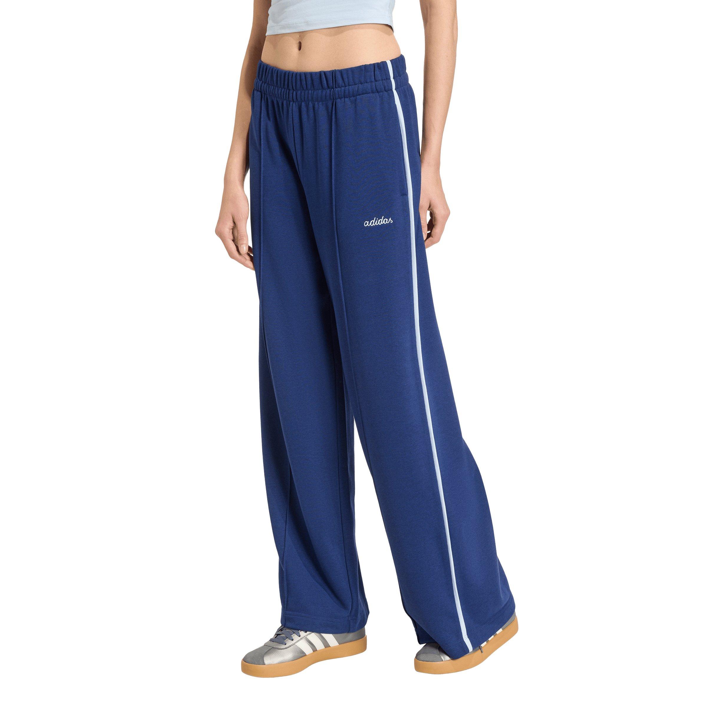 adidas Women's Seasonal Essentials Colorpop Embroidered Graphic Pants - Dark Blue - DARK BLUE Thumbnail View 1