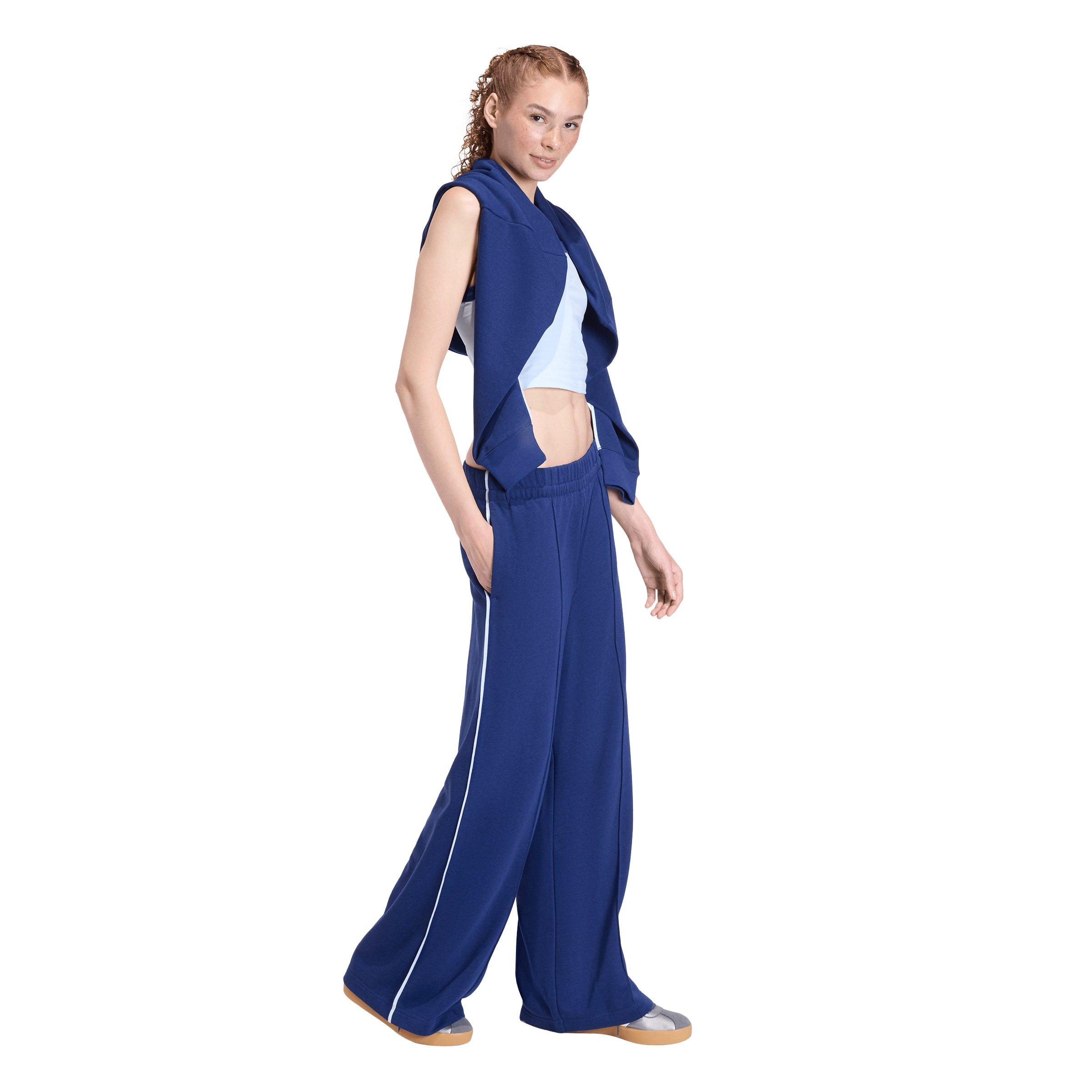 adidas Women's Seasonal Essentials Colorpop Embroidered Graphic Pants - Dark Blue - DARK BLUE Thumbnail View 5