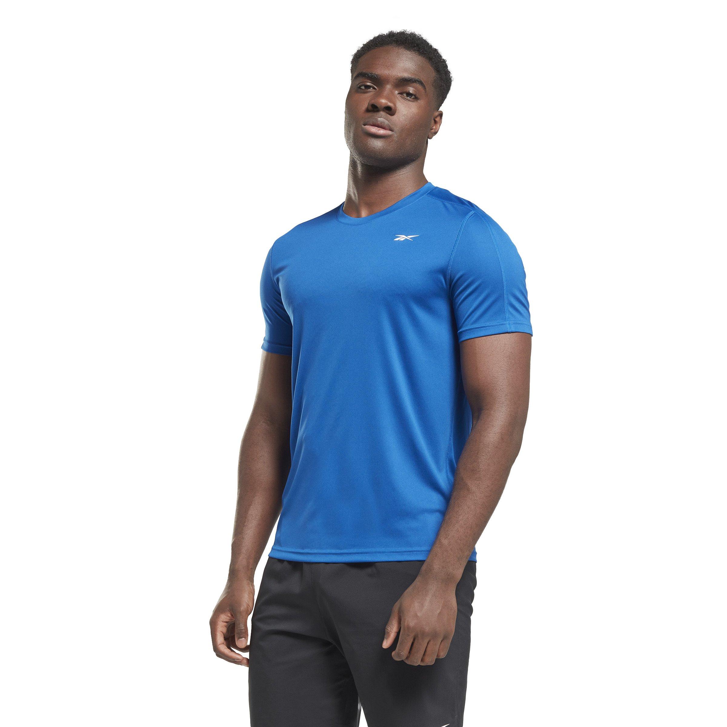 Reebok Men's Training Tech T-Shirt- Blue - BLUE Thumbnail View 1
