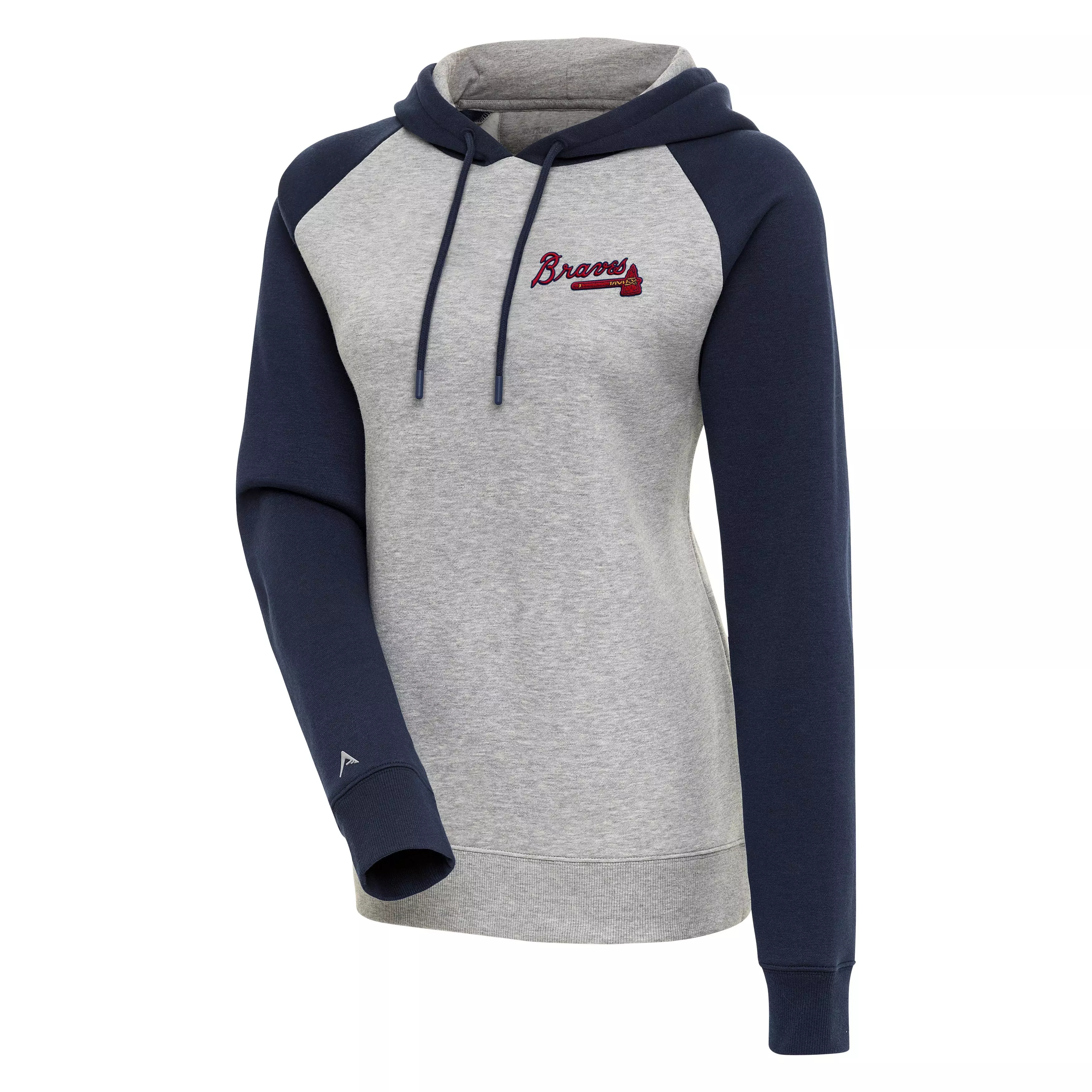 Men's Atlanta Braves Antigua Navy Victory Pullover Hoodie