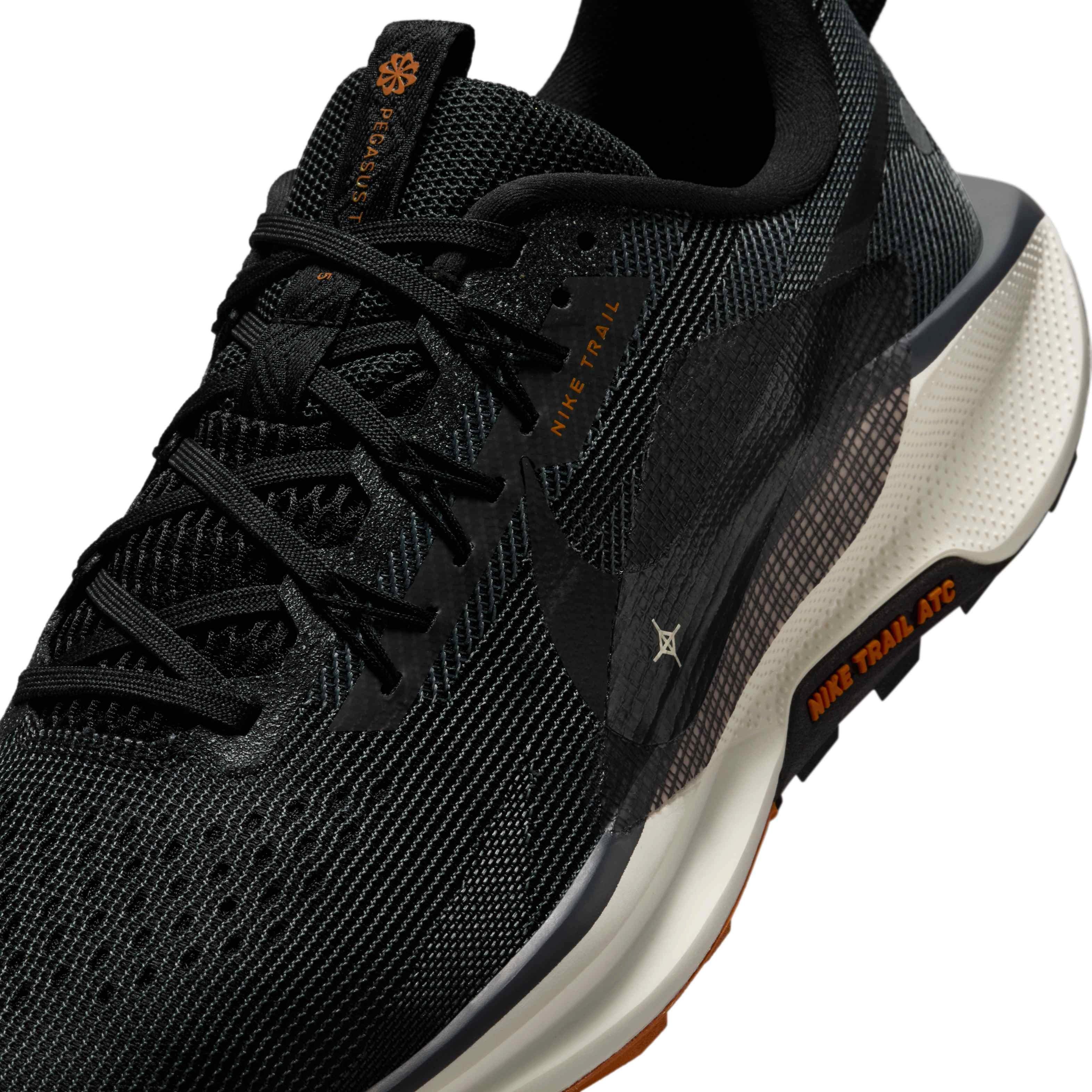 Nike Pegasus Trail 5 "Black/Monarch/Pale Ivory/Off Noir" Men's Trail Running Shoe - BLACK/MONARCH/IVORY/NOIR Thumbnail View 7