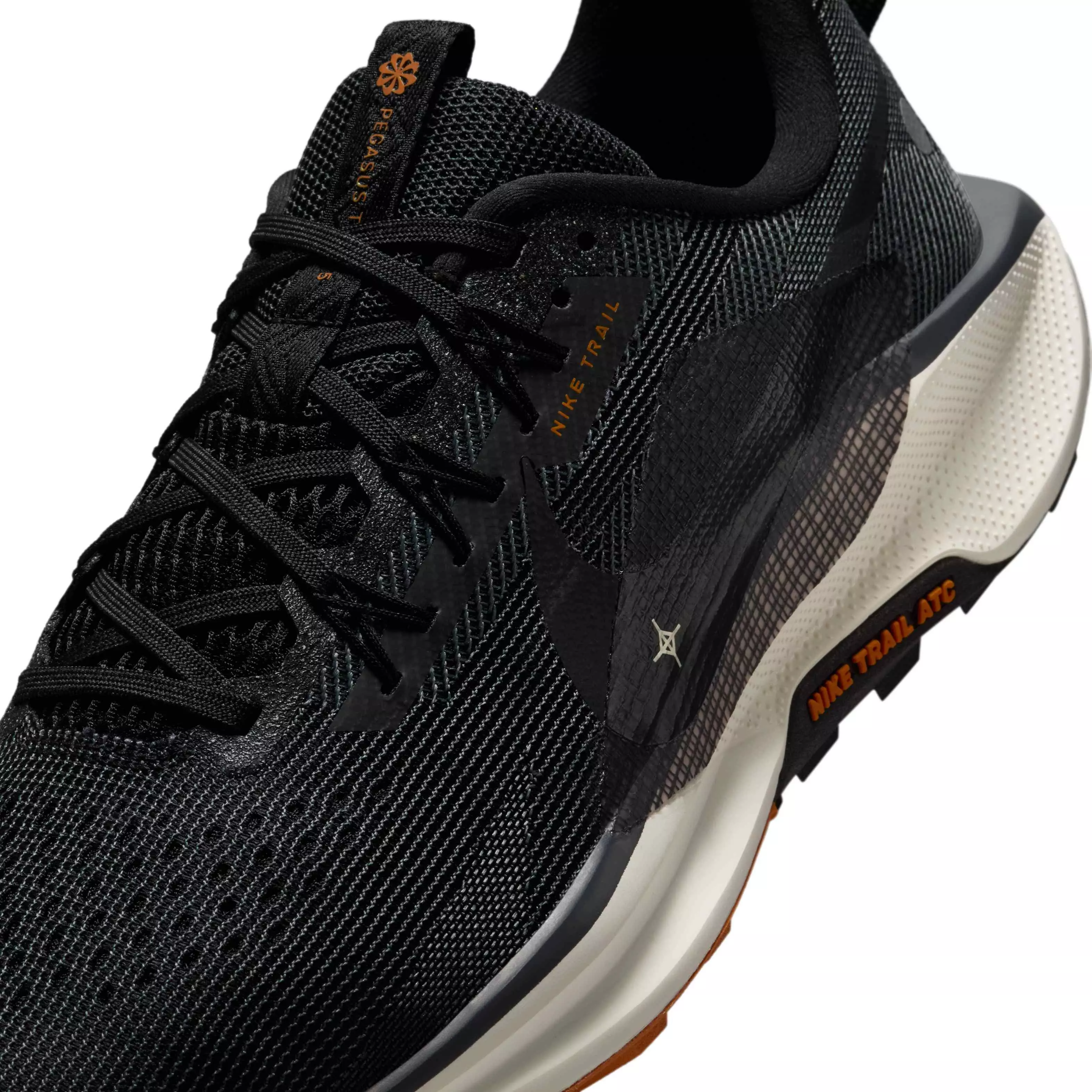 Nike Pegasus Trail 5 "Black/Monarch/Pale Ivory/Off Noir" Men's Trail Running Shoe - BLACK/MONARCH/IVORY/NOIR
