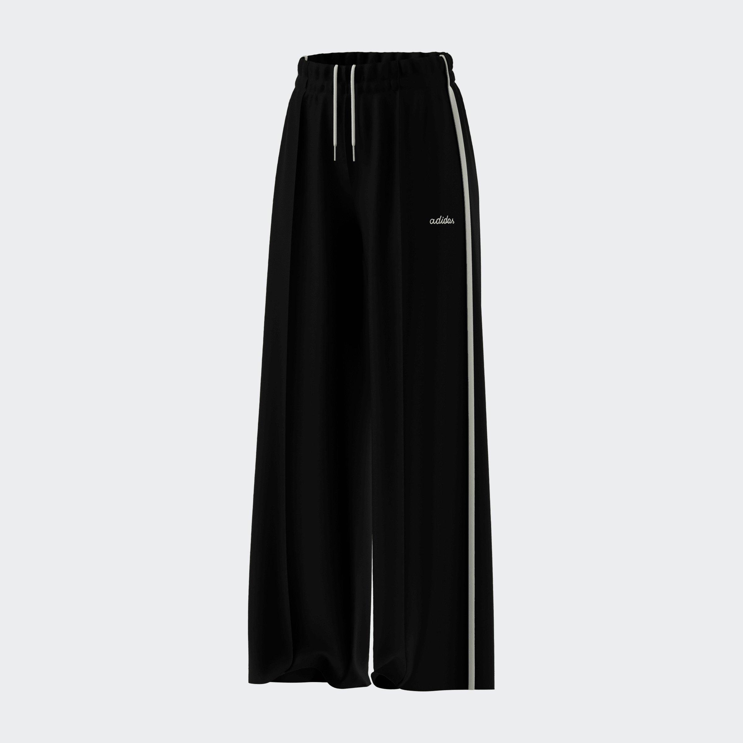 adidas Women's Seasonal Essentials Colorpop Embroidered Graphic Pants - Black - BLACK Thumbnail View 7