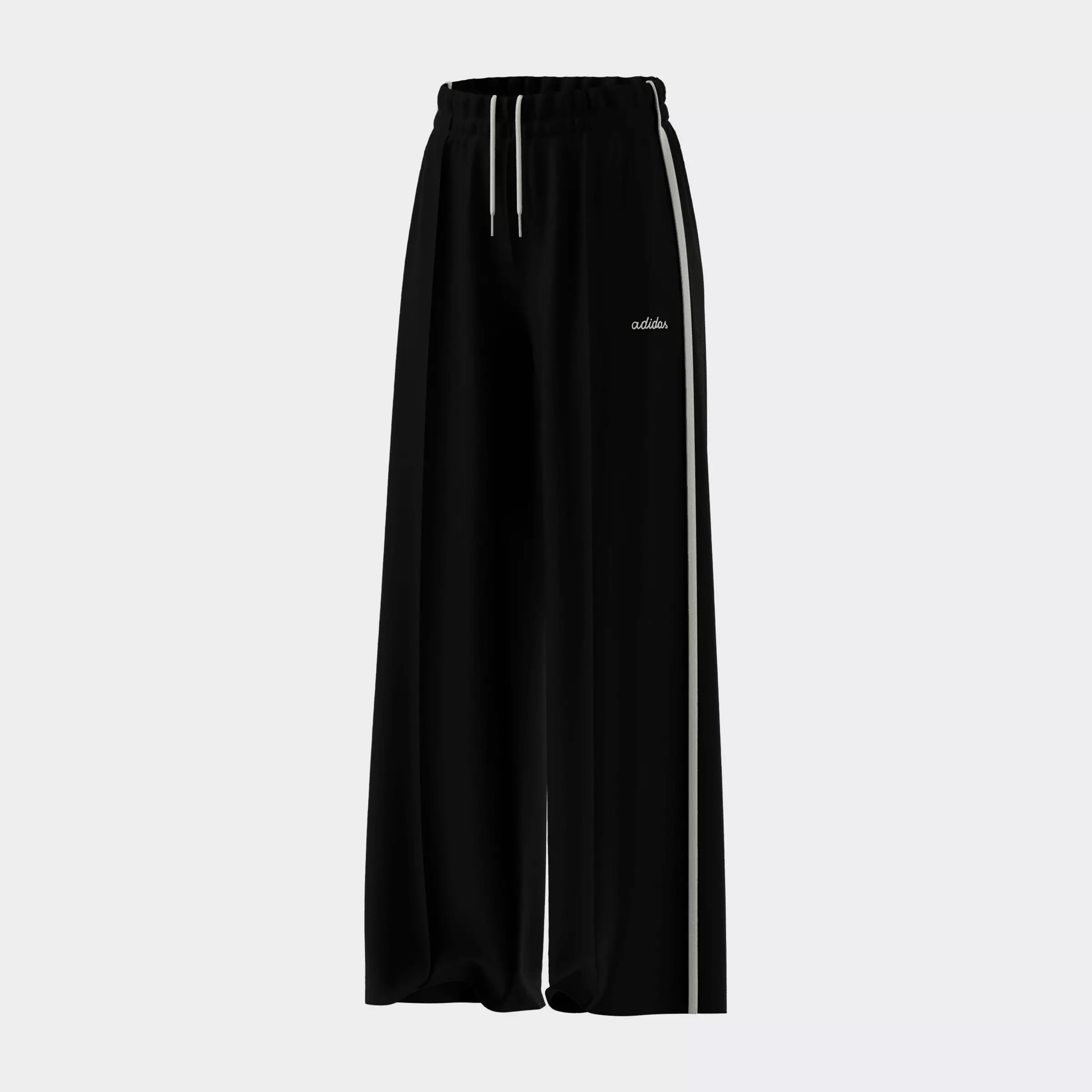 adidas Women's Seasonal Essentials Colorpop Embroidered Graphic Pants - Black - BLACK