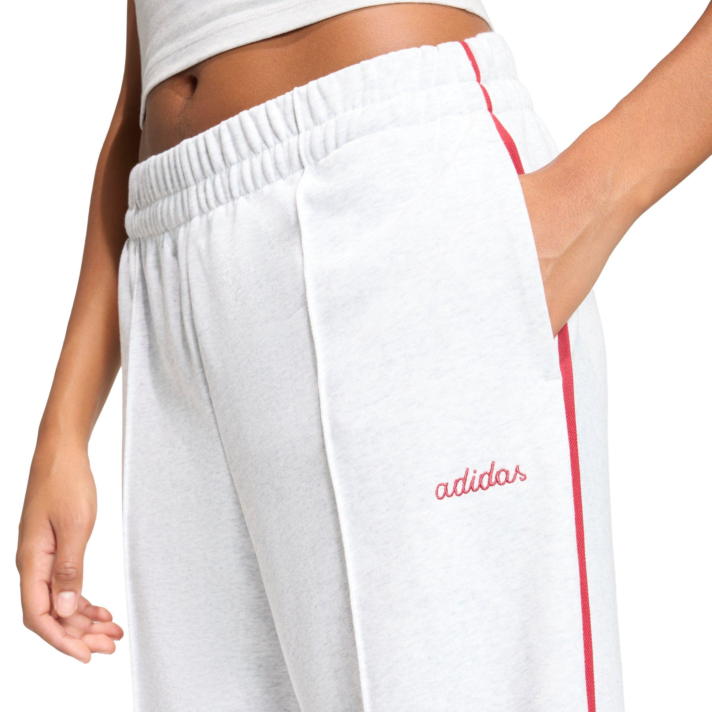 adidas Women's Seasonal Essentials Colorpop Embroidered Graphic Pants - Light Grey - LIGHT GREY Thumbnail View 3