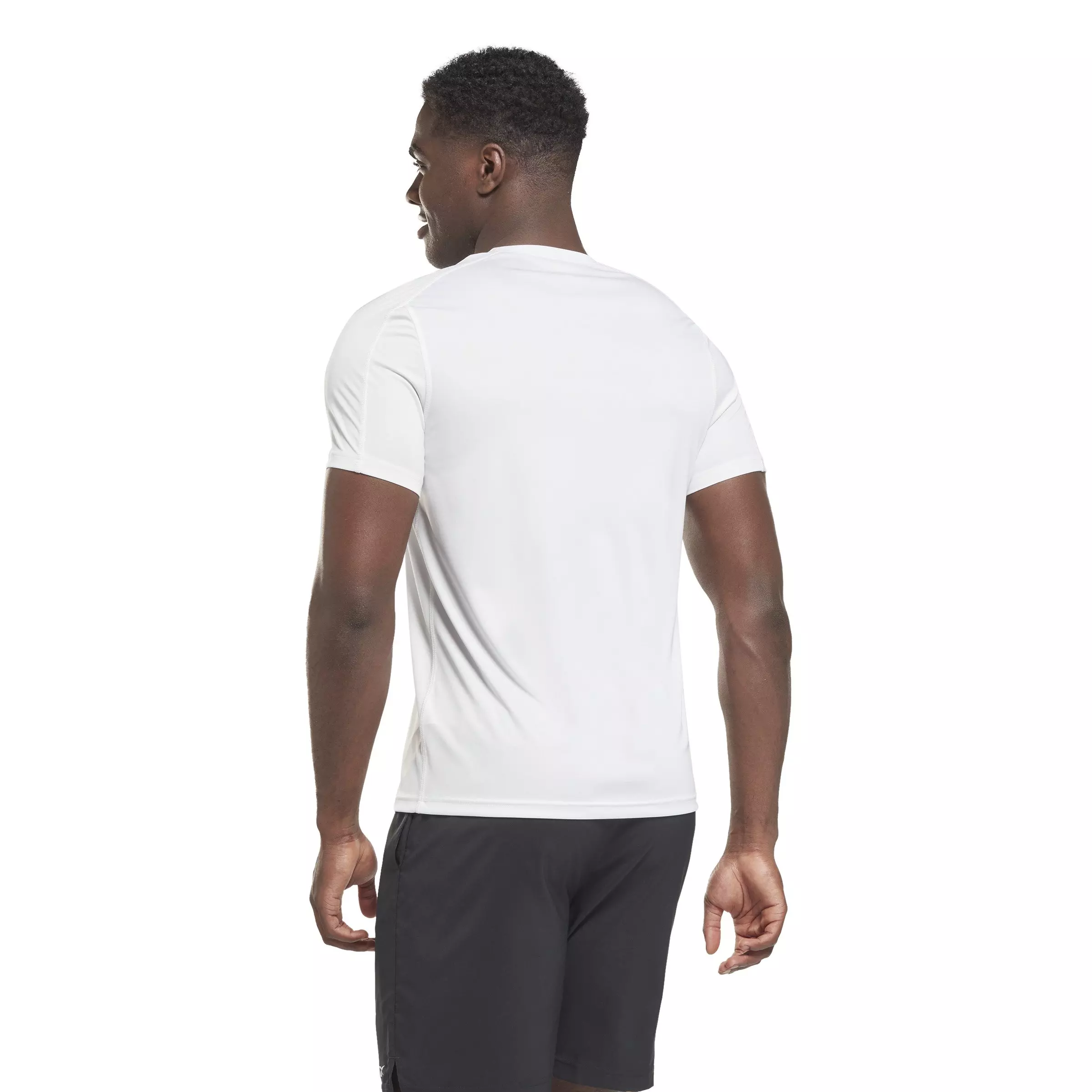 Reebok Men's Training Tech T-Shirt- White - WHITE