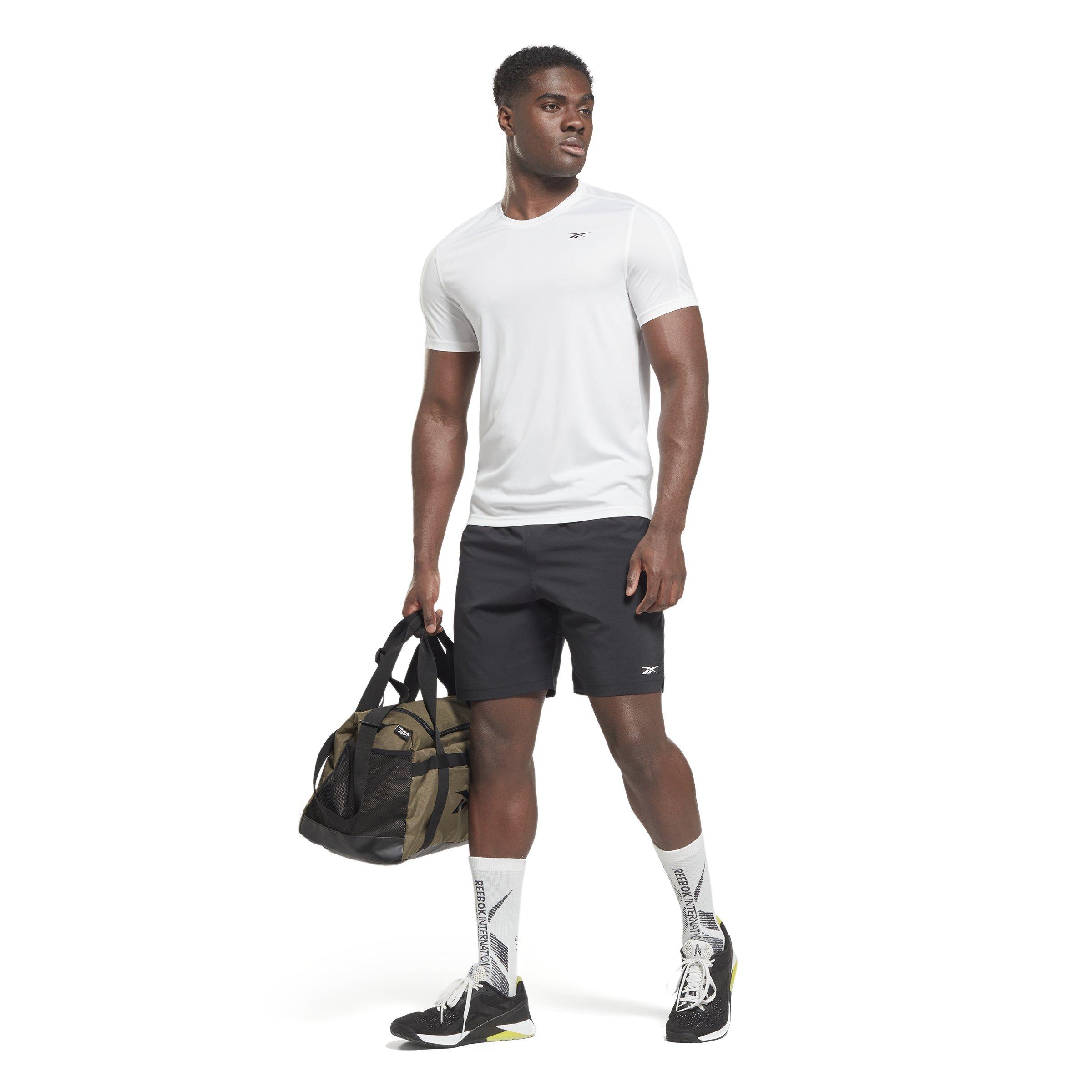 Reebok Men's Training Tech T-Shirt- White - WHITE Thumbnail View 3