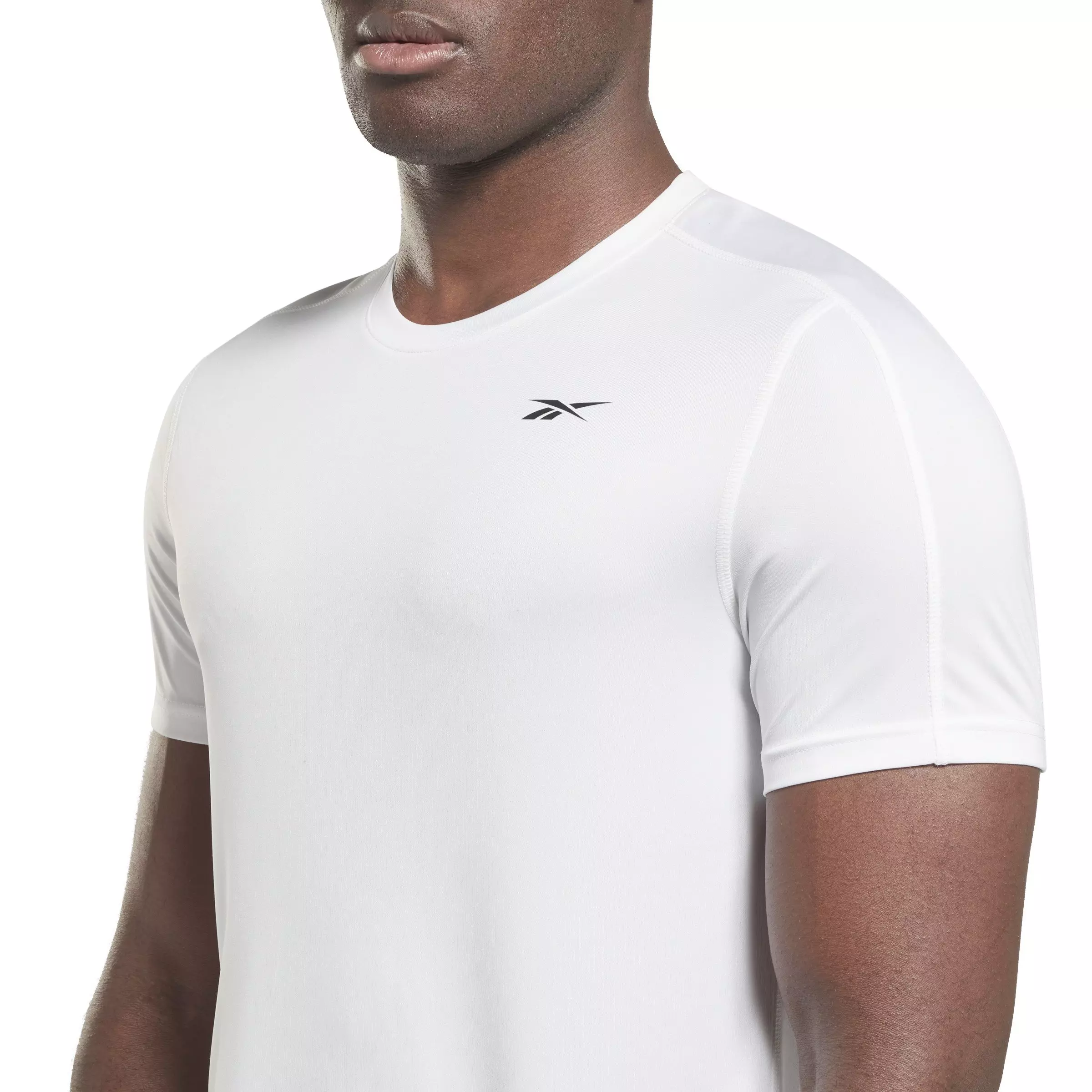 Reebok Men's Training Tech T-Shirt- White - WHITE