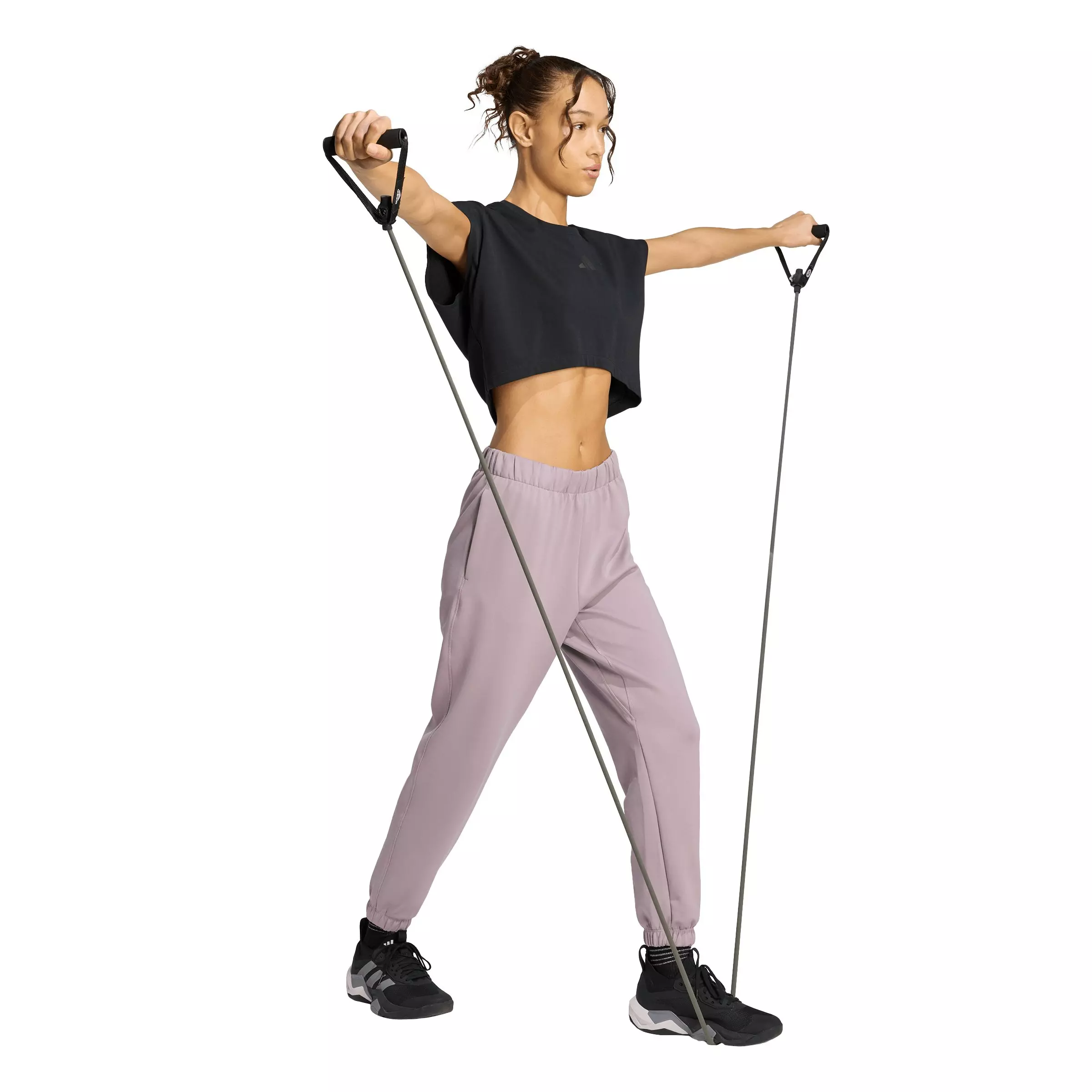 adidas Women's Yoga Essentials Pant With Cuffs - Lilac - LILAC