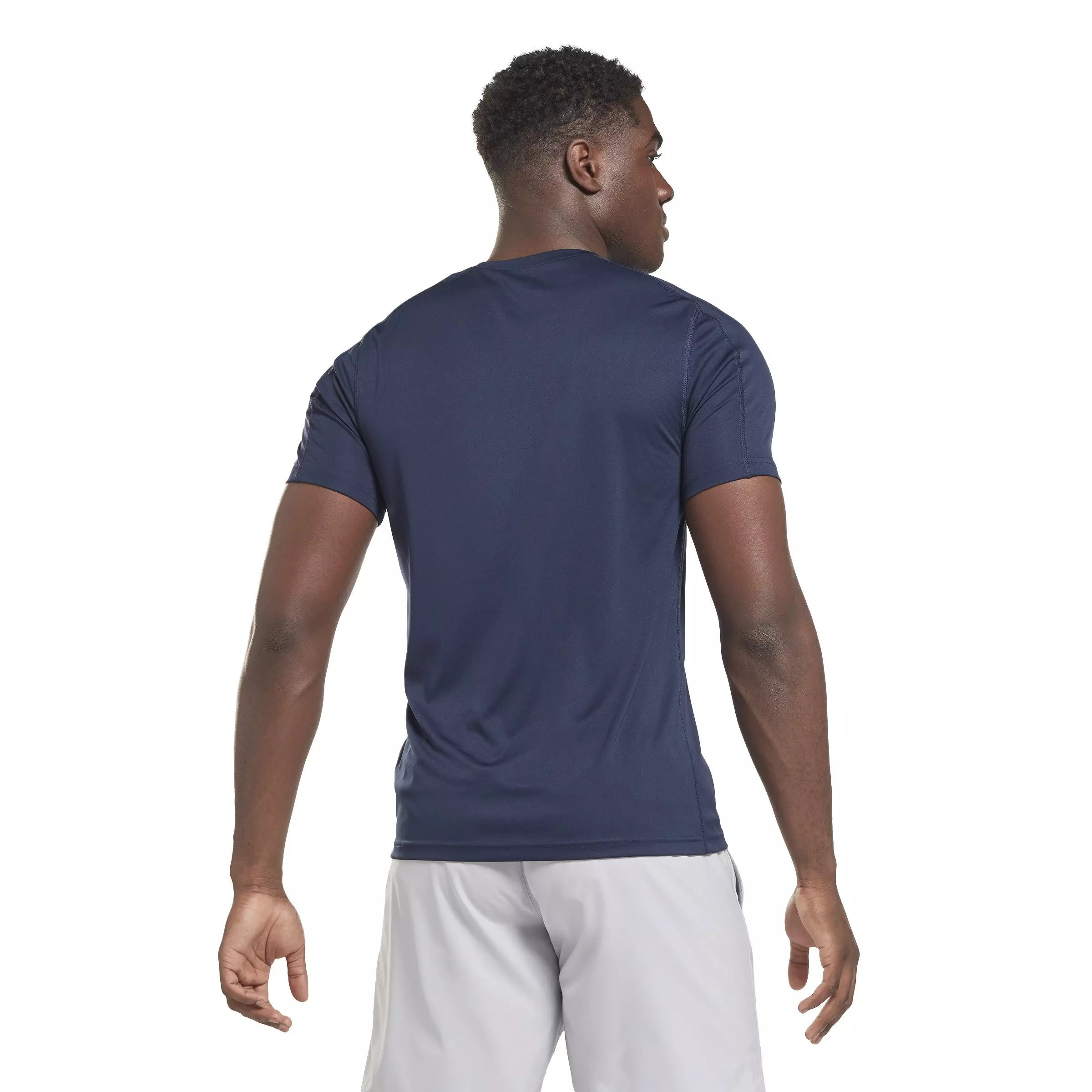 Reebok Men's Training Tech T-Shirt- Navy - NAVY