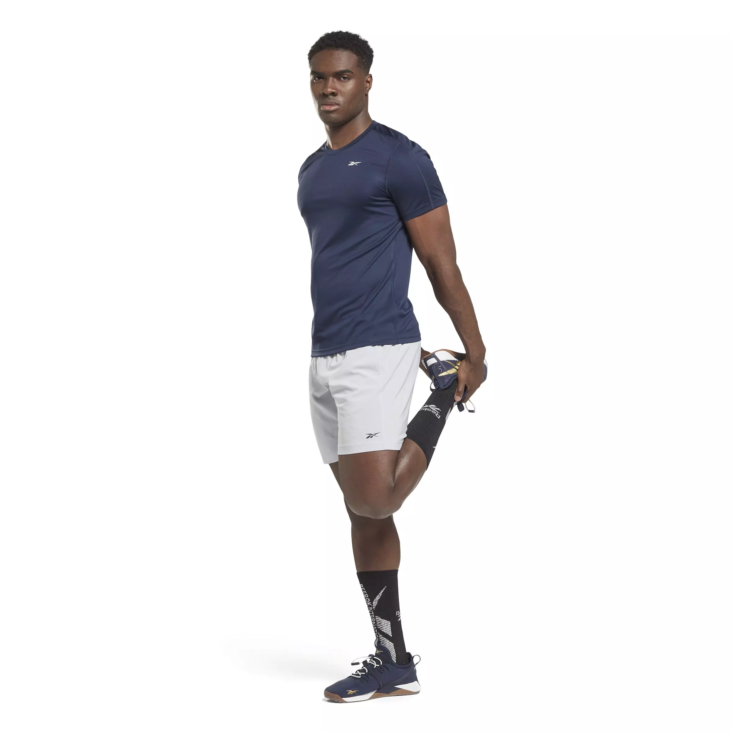 Reebok Men's Training Tech T-Shirt- Navy - NAVY