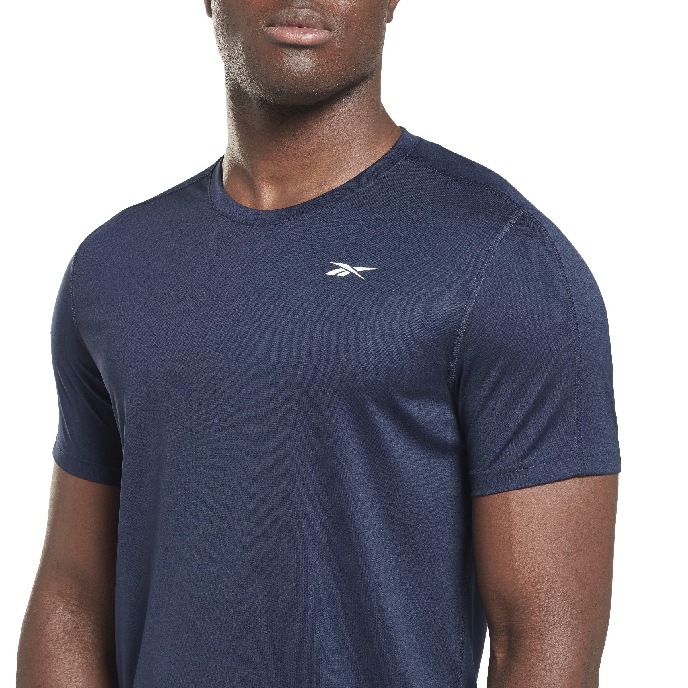 Reebok Men's Training Tech T-Shirt- Navy - NAVY Thumbnail View 4