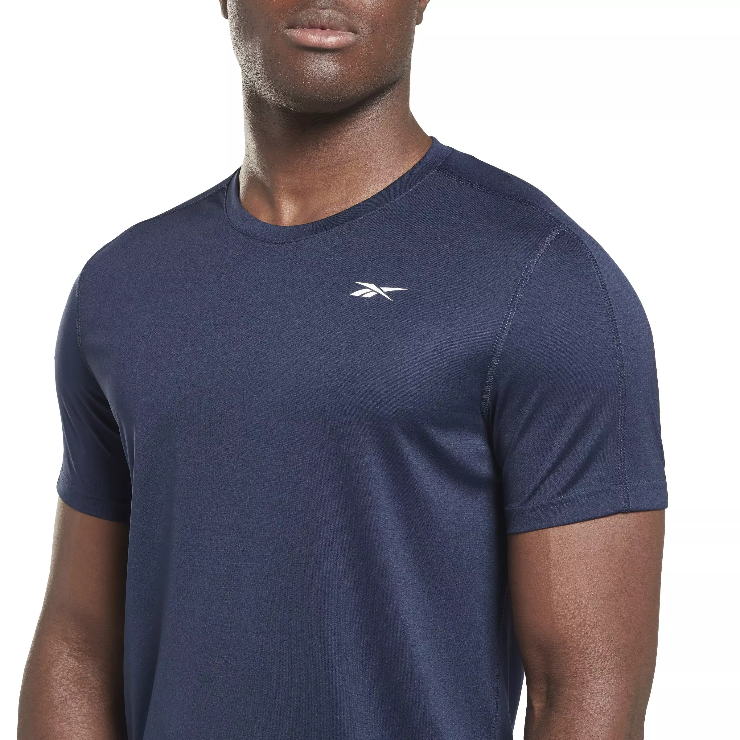 Reebok Men's Training Tech T-Shirt- Navy - NAVY