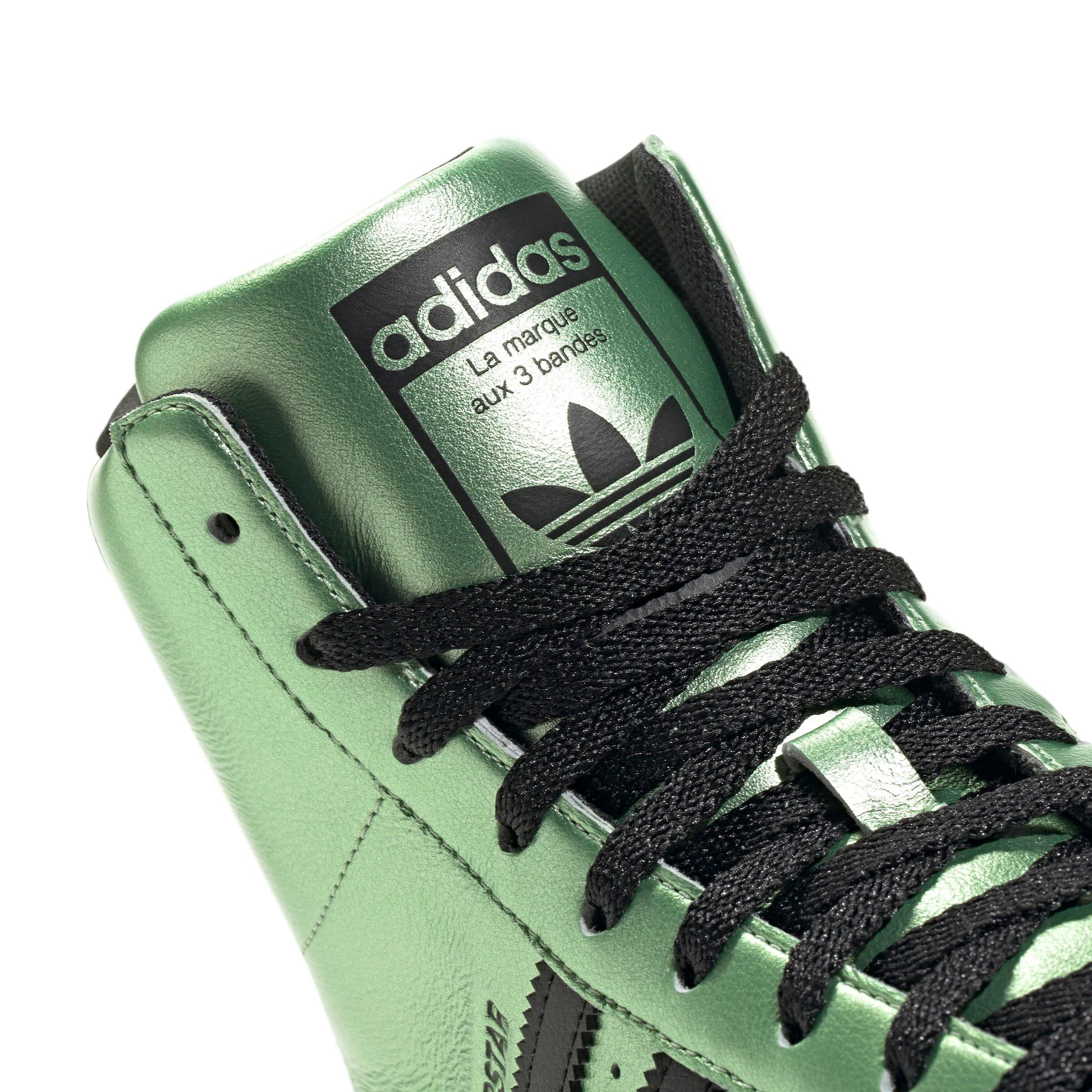 adidas Originals Superstar 82 "Semi Green Spark/Core Black/Silver Metallic" Women's Roller Skate - GREEN/BLACK/SILVER Thumbnail View 7