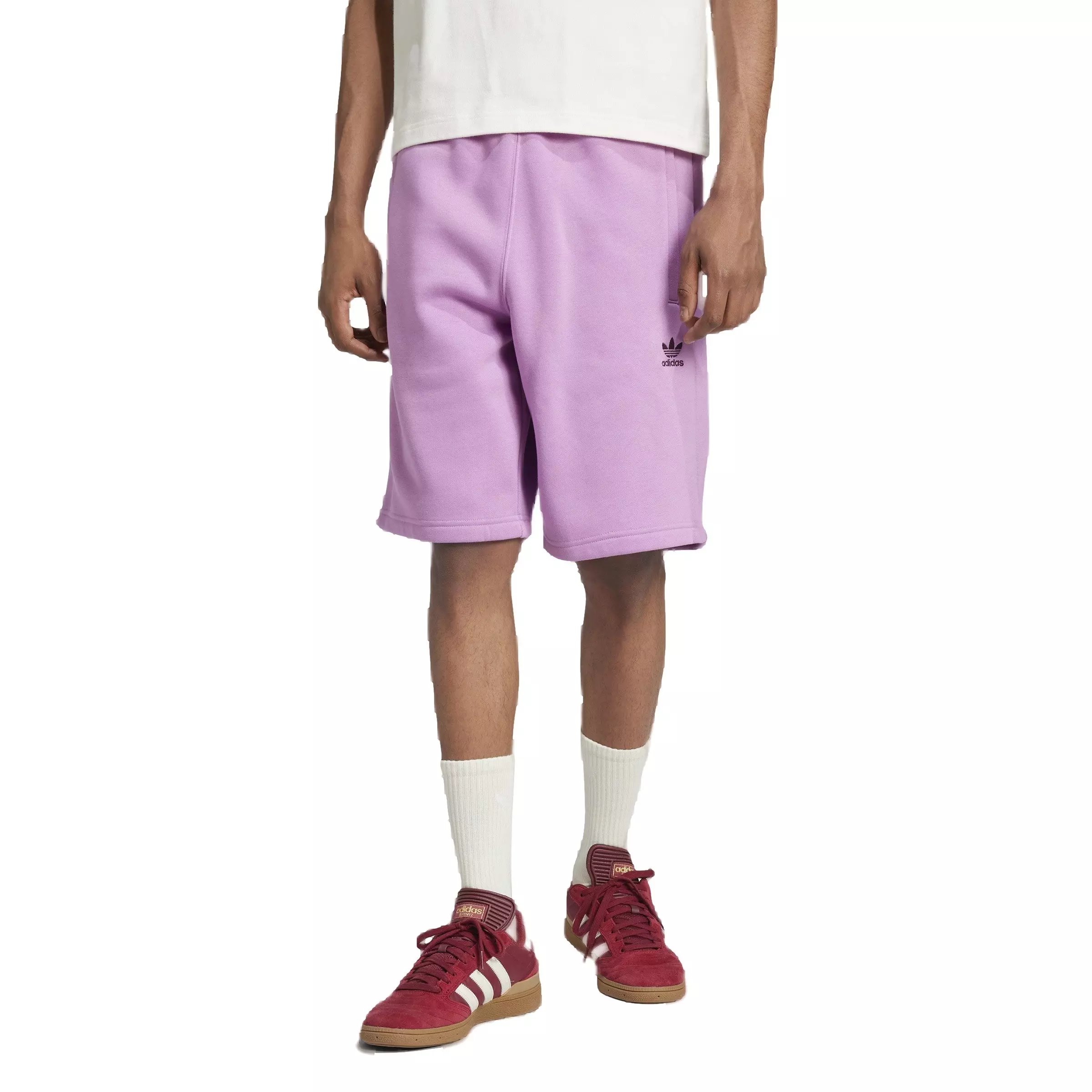 adidas Originals Men's Trefoil Lifestyle Essentials Shorts -Purple - PURPLE