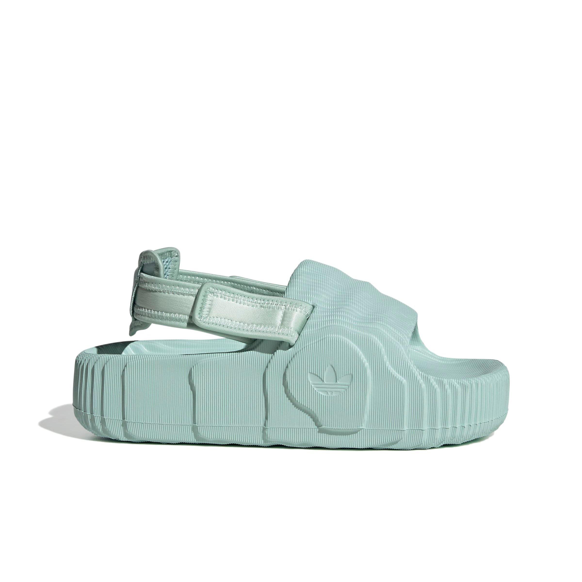 adidas Originals Adilette 22 XLG "Ash Green/Ash Green/Linen Green" Women's Slide - GREEN/GREEN/GREEN Thumbnail View 1