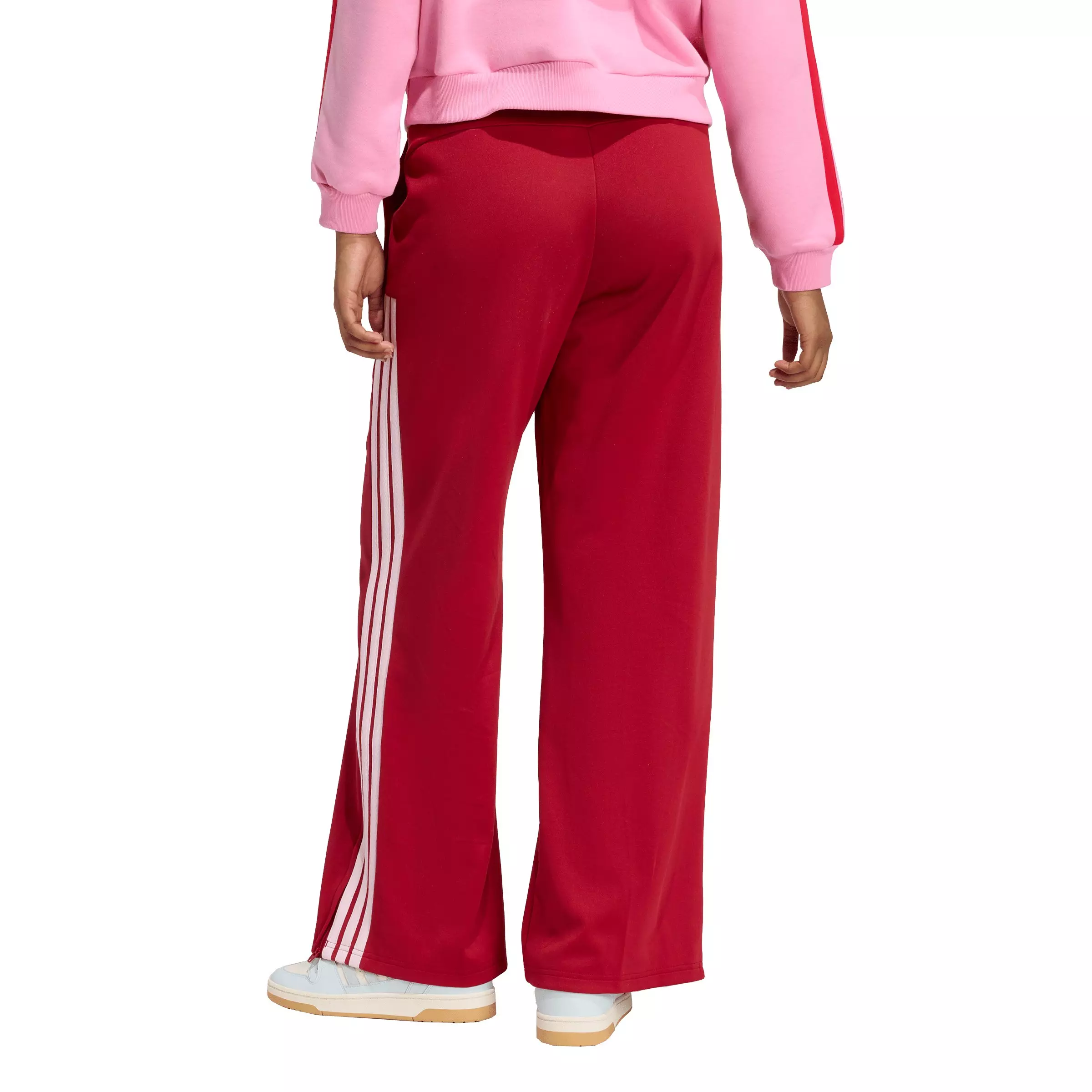 adidas Women's House of Tiro Wide Leg Pants - Maroon - MAROON