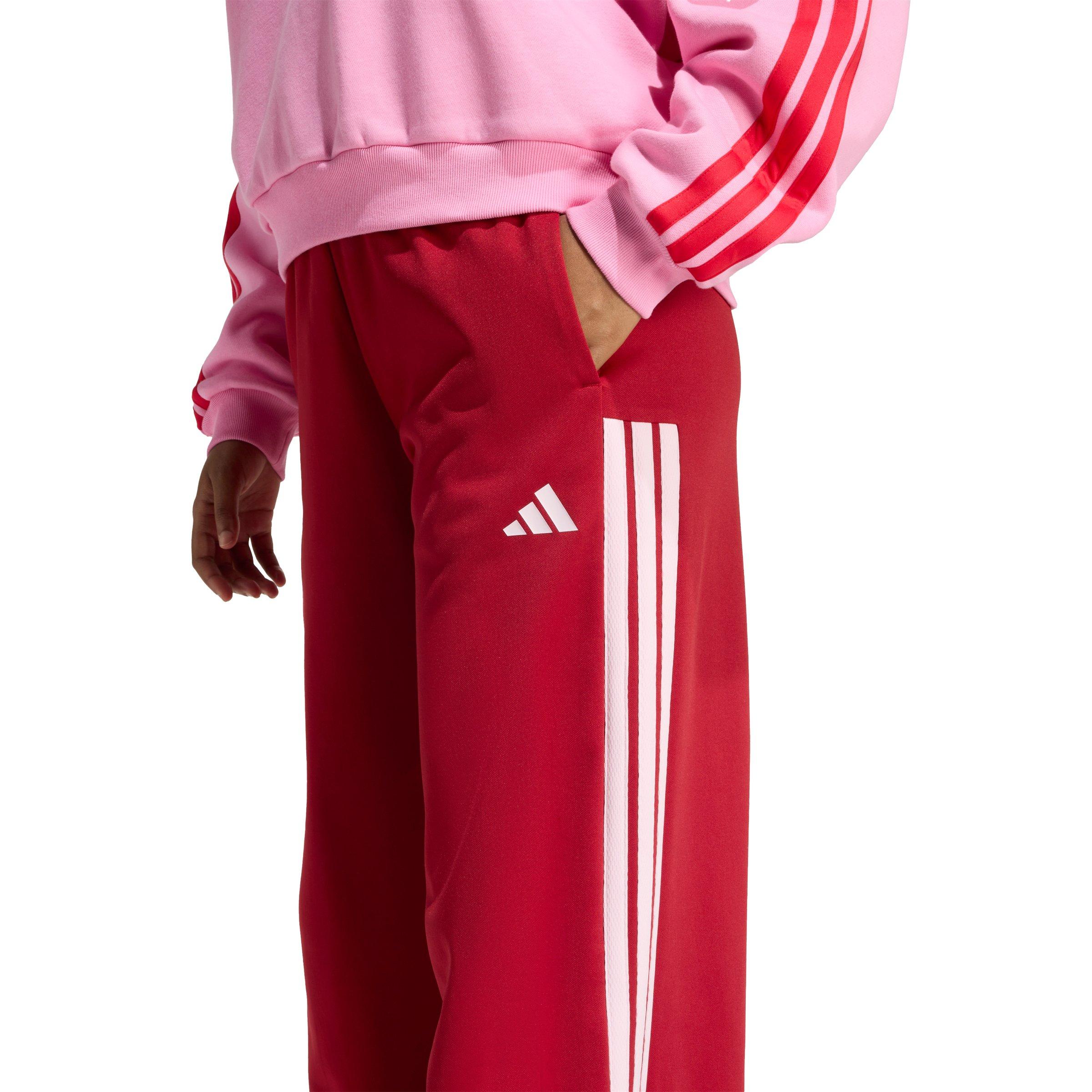adidas Women's House of Tiro Wide Leg Pants - Maroon - MAROON Thumbnail View 3