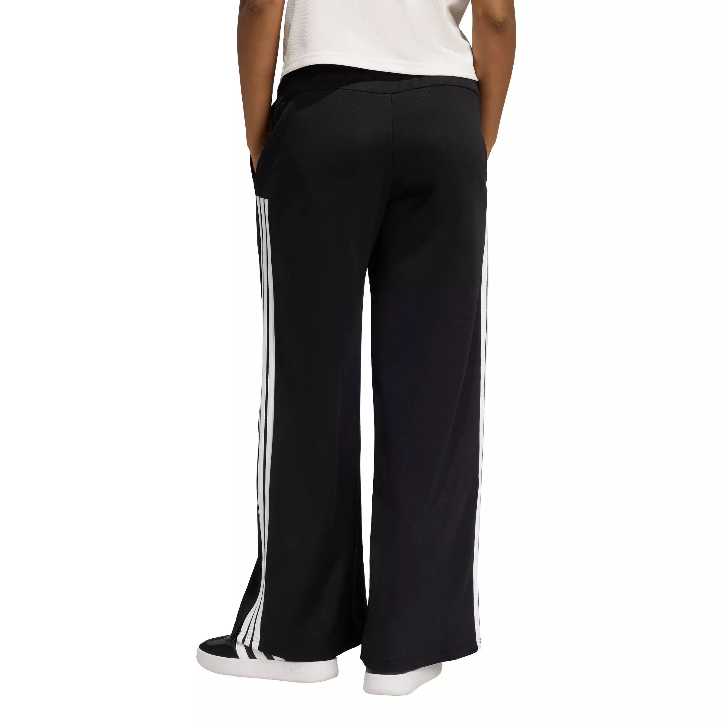 adidas Women's House of Tiro Wide Leg Pants - Black - BLACK
