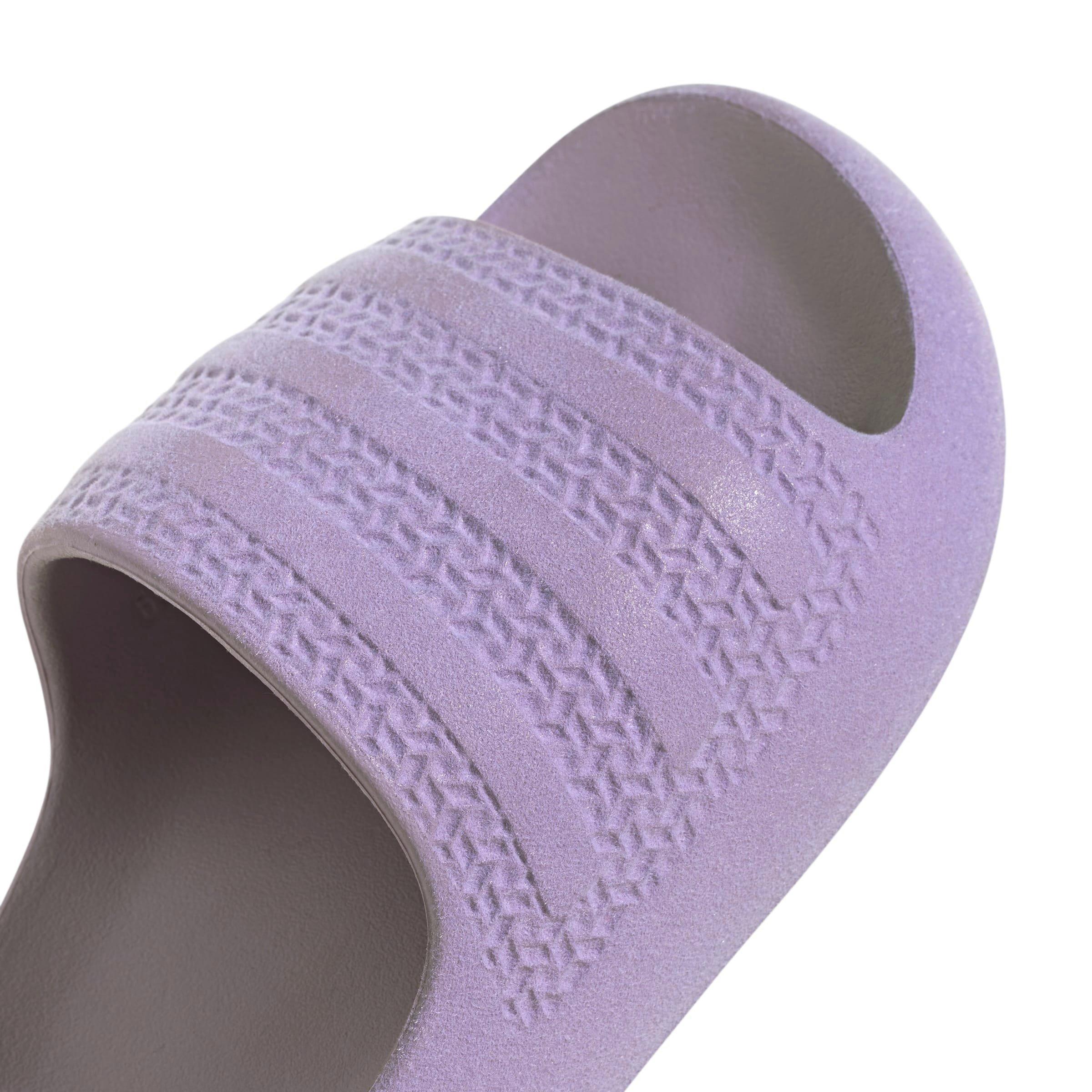 adidas Originals Adilette Ayoon "Powder Plum/Powder Plum/Cream White" Women's Slide - PLUM/PLUM/WHITE Thumbnail View 7