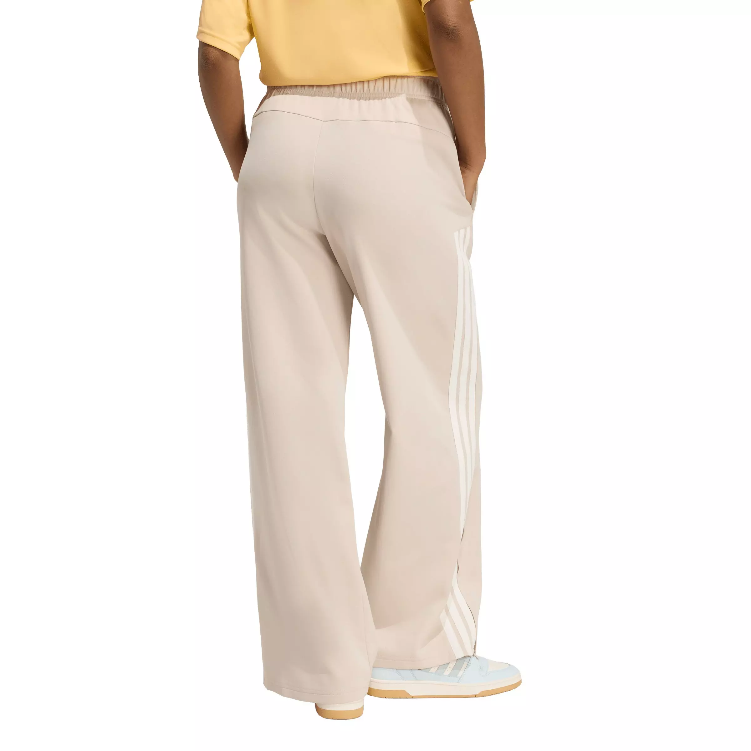 adidas Women's House of Tiro Wide Leg Pants - Beige - BEIGE