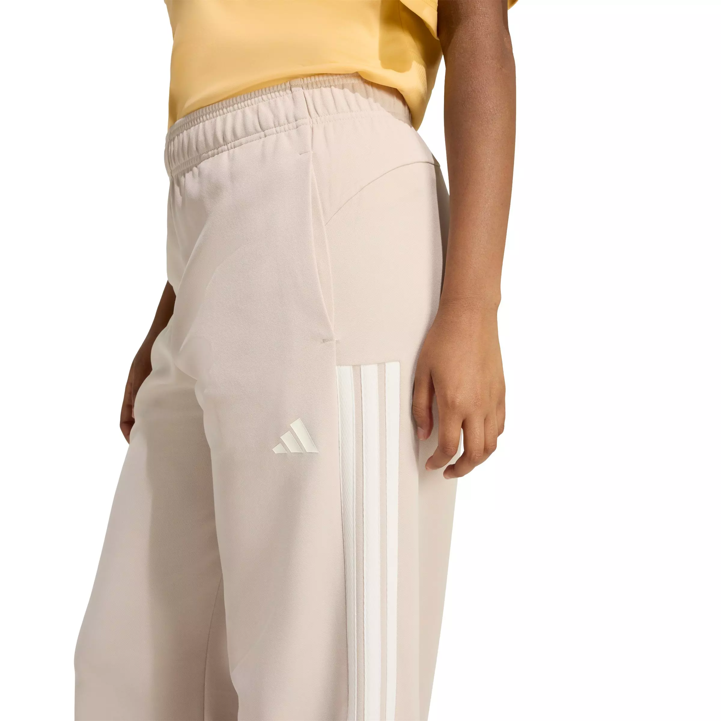 adidas Women's House of Tiro Wide Leg Pants - Beige - BEIGE