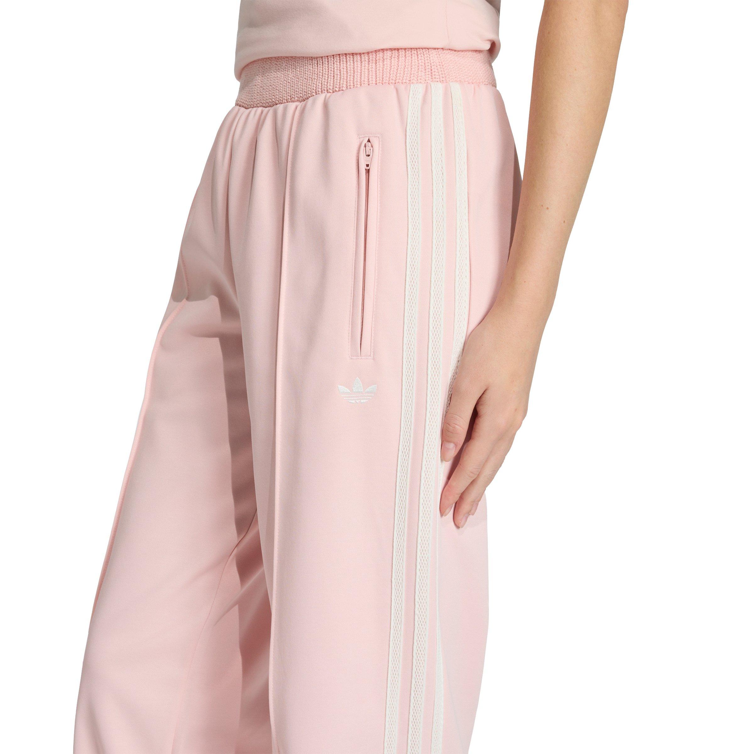 adidas Originals Women's Firebird Knitted Crochet Detail Track Pants - Pink - PINK Thumbnail View 3