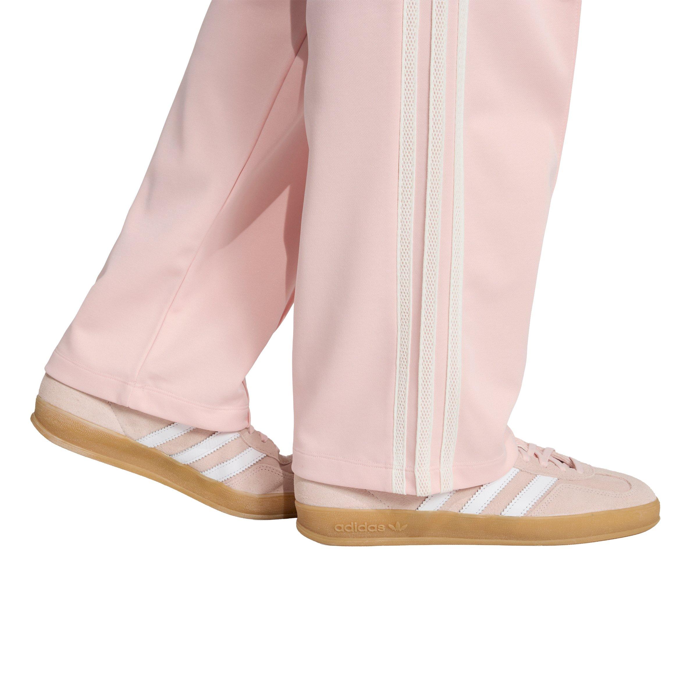 adidas Originals Women's Firebird Knitted Crochet Detail Track Pants - Pink - PINK Thumbnail View 4