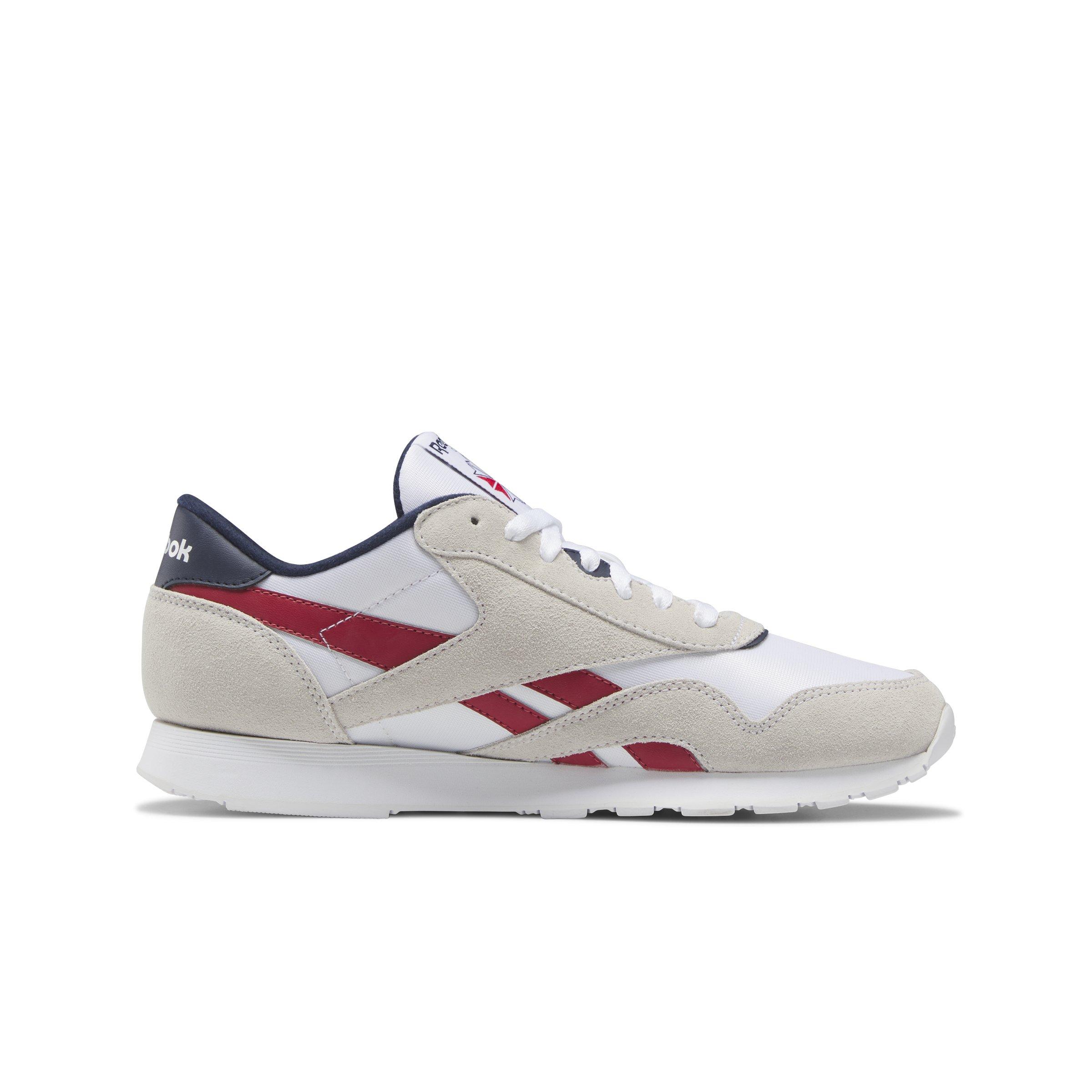 Reebok Classic Nylon "Ftwr White/Chalk/Red" Men's Shoe - WHITE/RED Thumbnail View 2