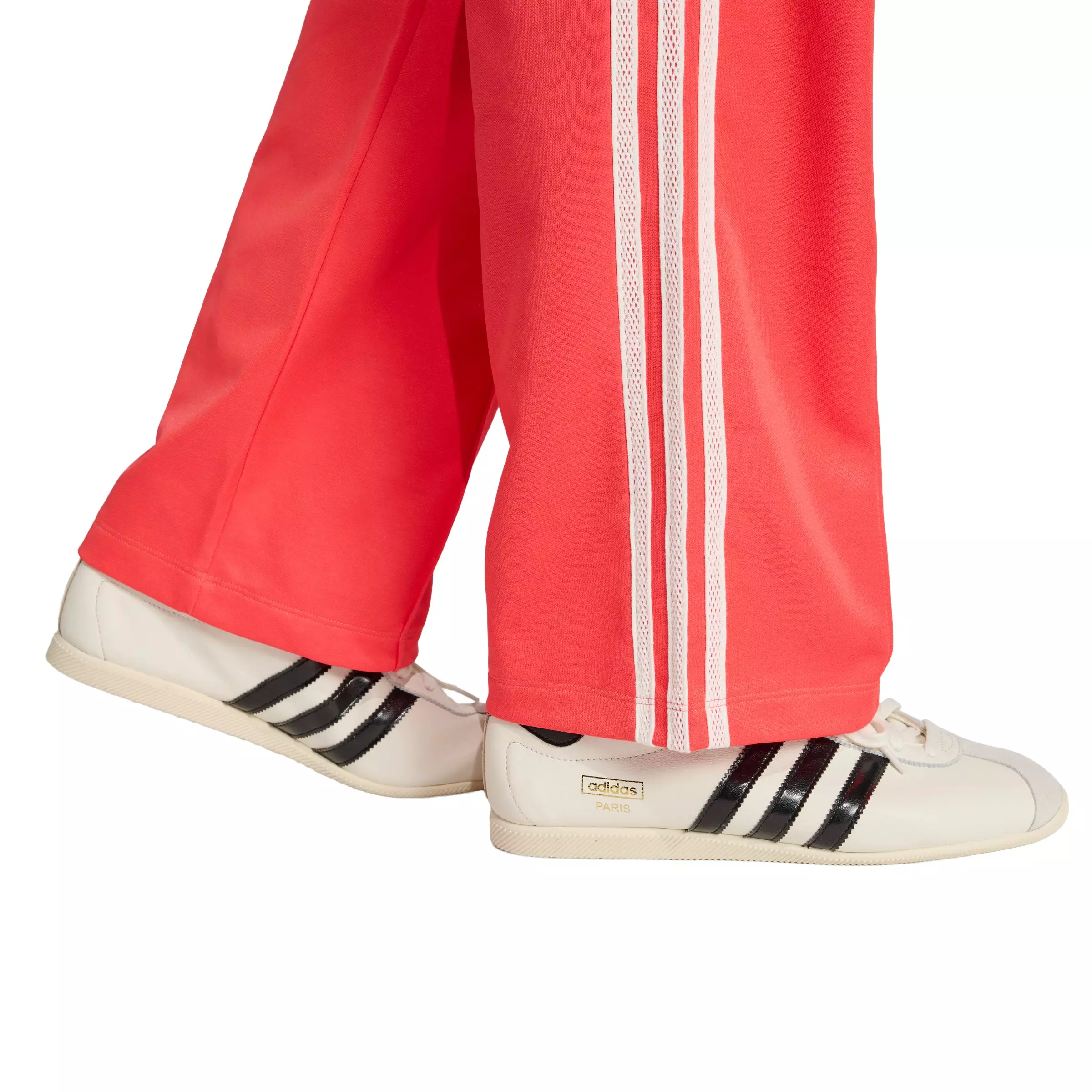 adidas Originals Women's Firebird Knitted Crochet Detail Track Pants - Red - RED