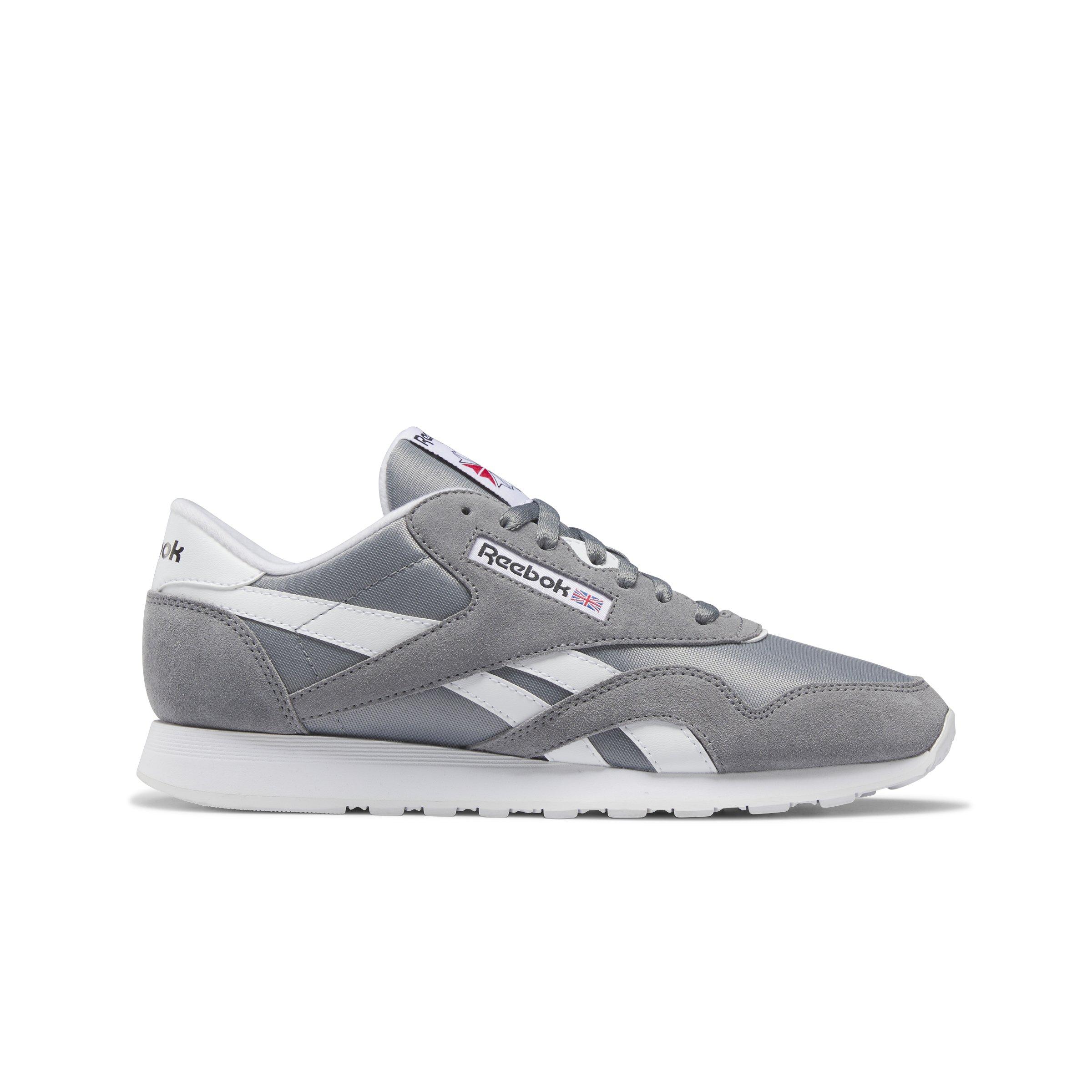 Reebok Classic Nylon "Pure Grey/Ftwr White" Men's Shoe - GREY/WHITE Thumbnail View 1