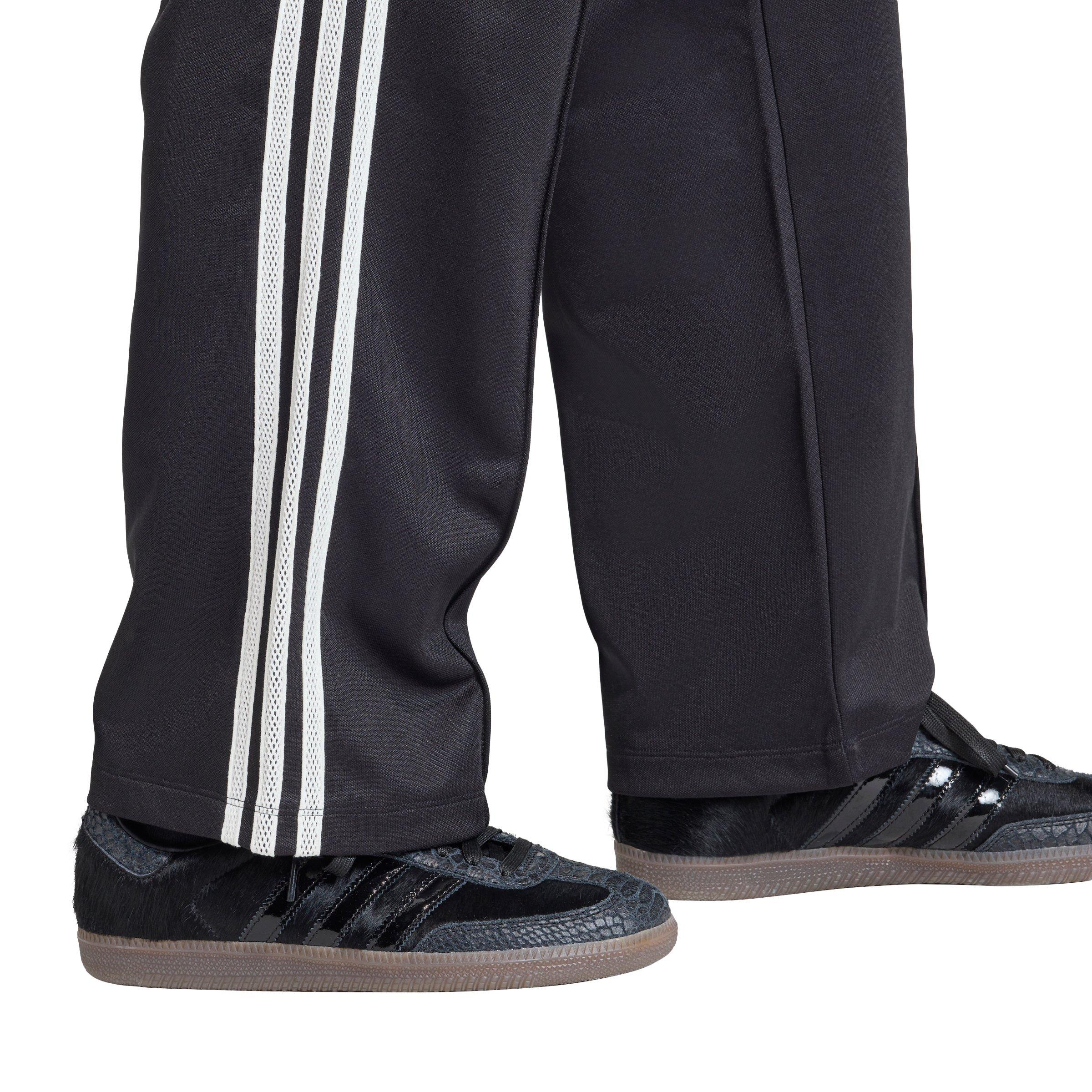 adidas Originals Women's Firebird Knitted Crochet Detail Track Pants - Black - BLACK Thumbnail View 4