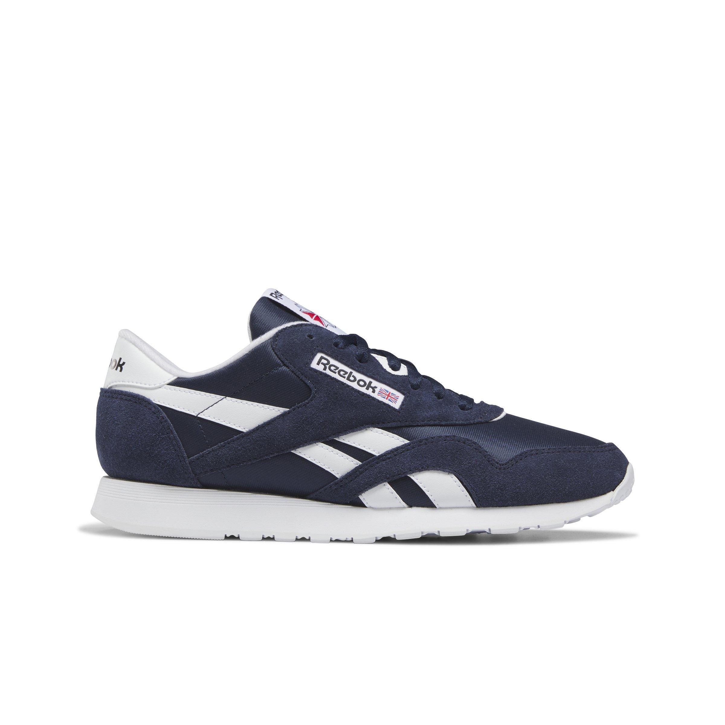 Reebok Classic Nylon Navy/Ftwr White Men's Shoe - Hibbett