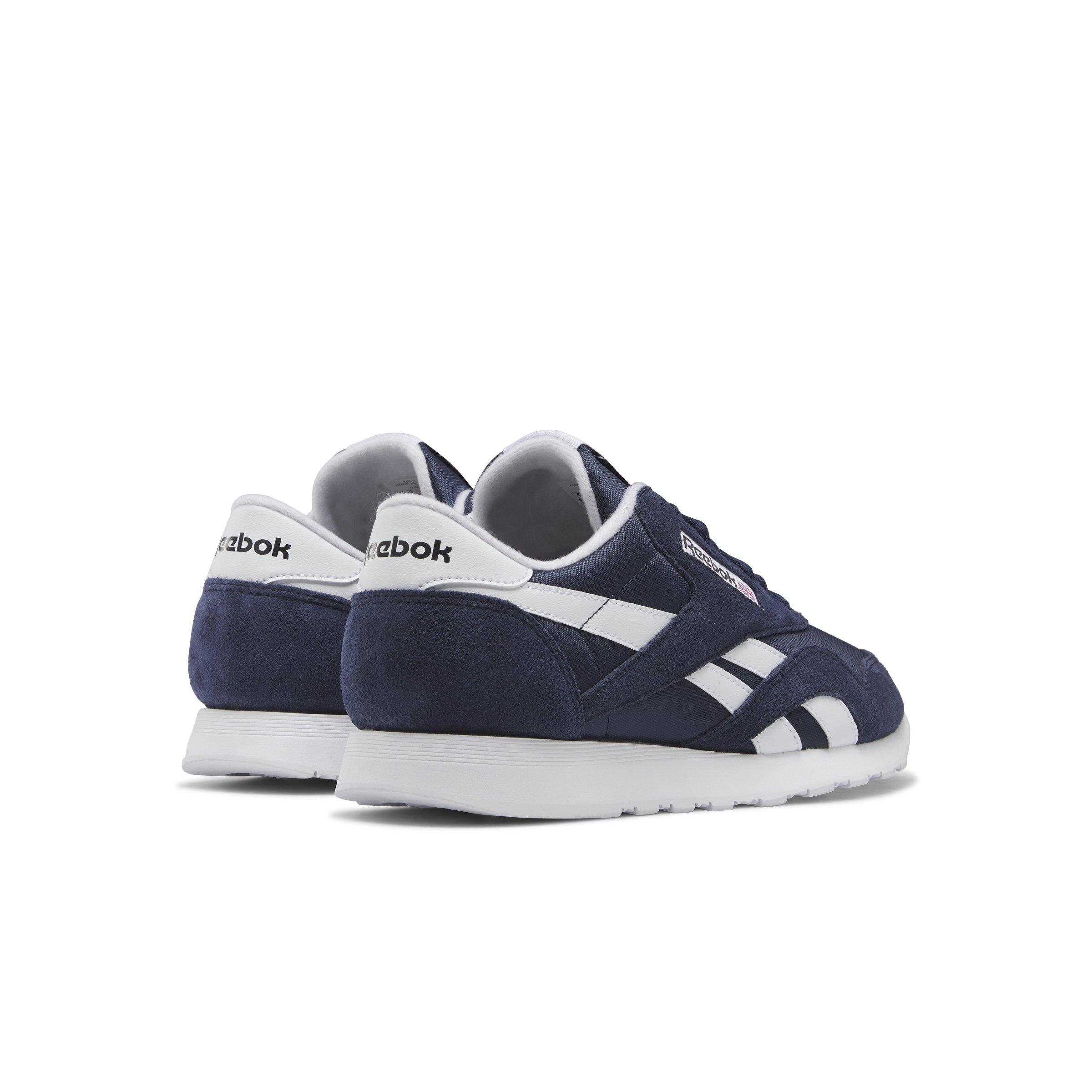 Reebok Classic Nylon "Navy/Ftwr White" Men's Shoe - NAVY/WHITE Thumbnail View 4