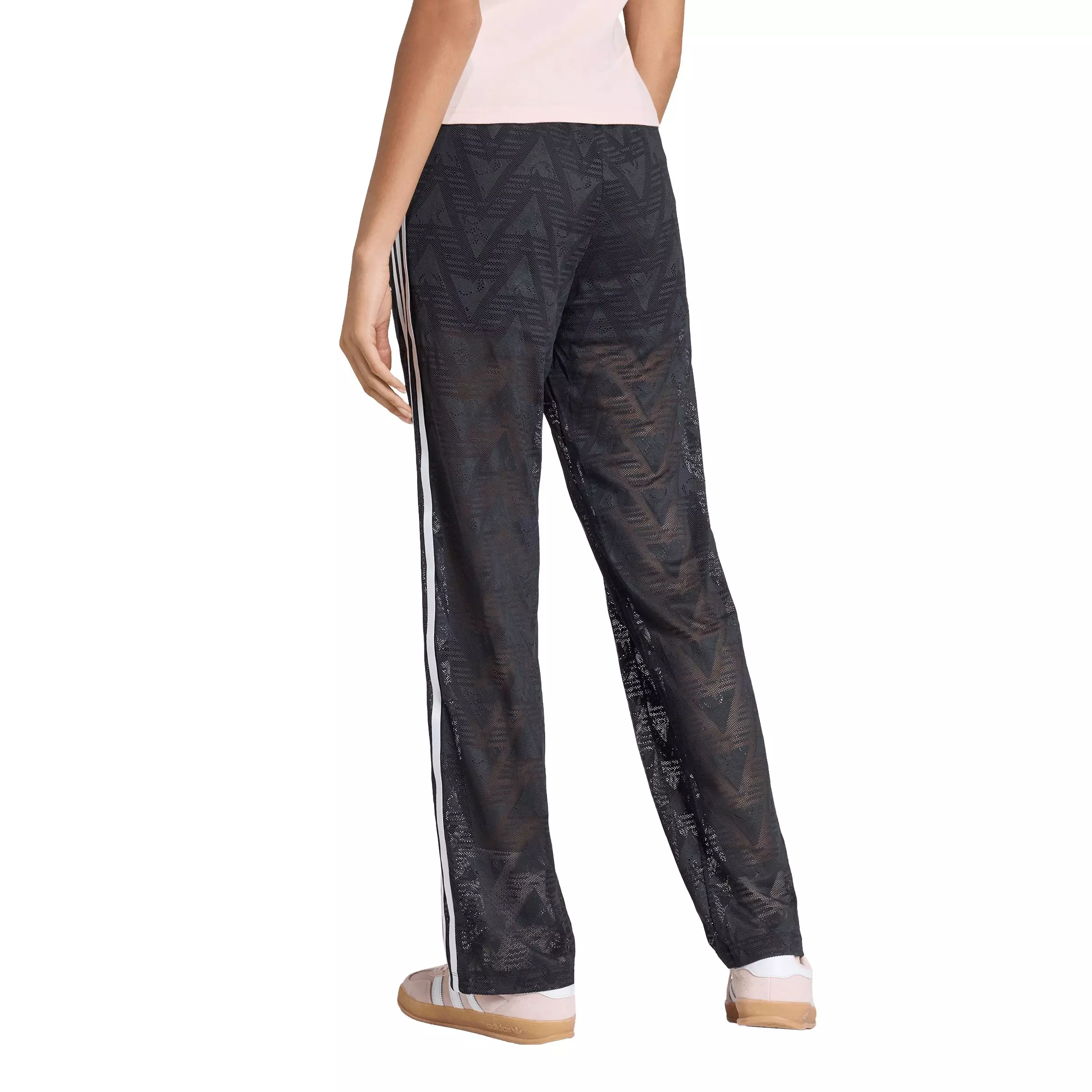 adidas Originals Women's Firebird Classic Lace Track Pants - Black - BLACK