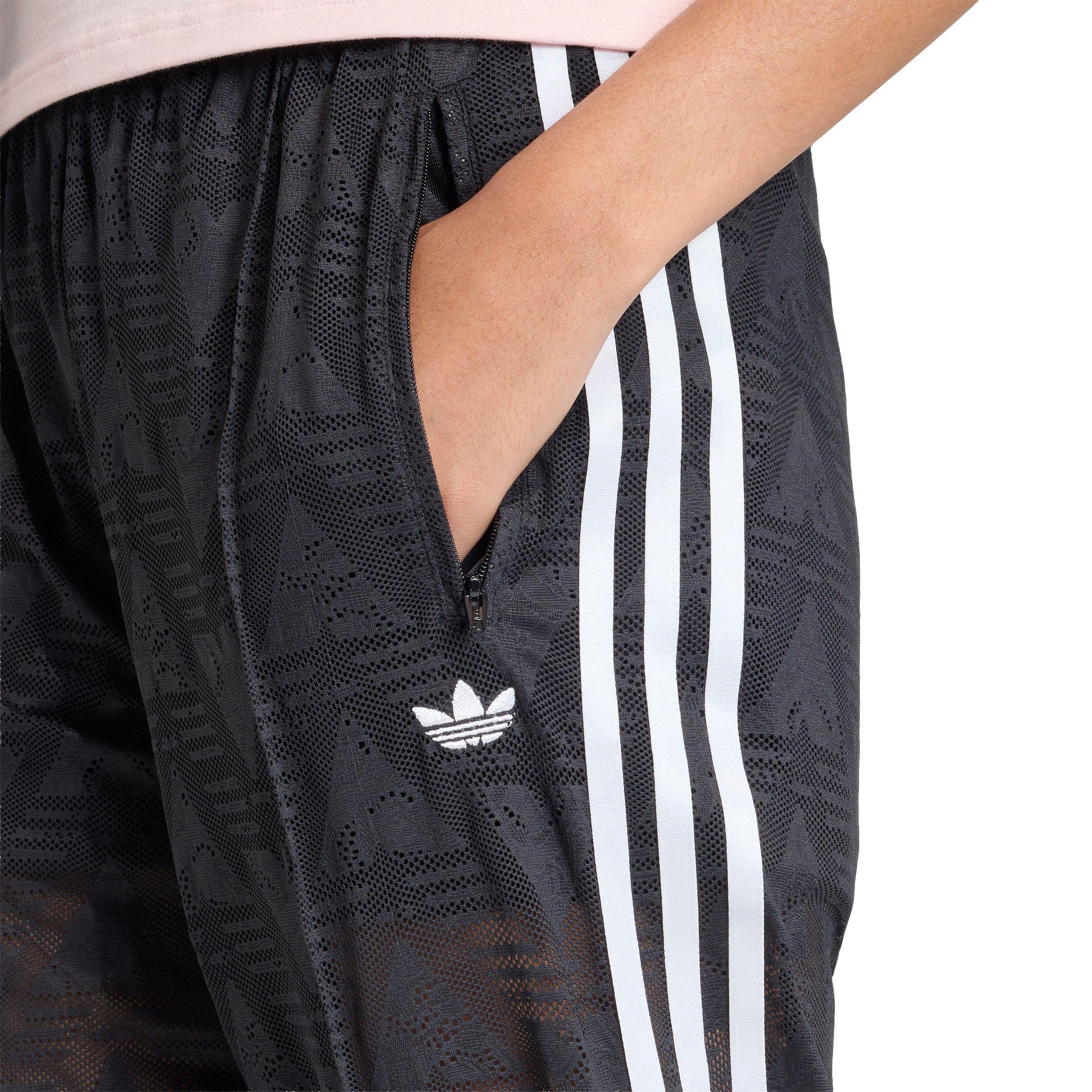 adidas Originals Women's Firebird Classic Lace Track Pants - Black - BLACK Thumbnail View 3