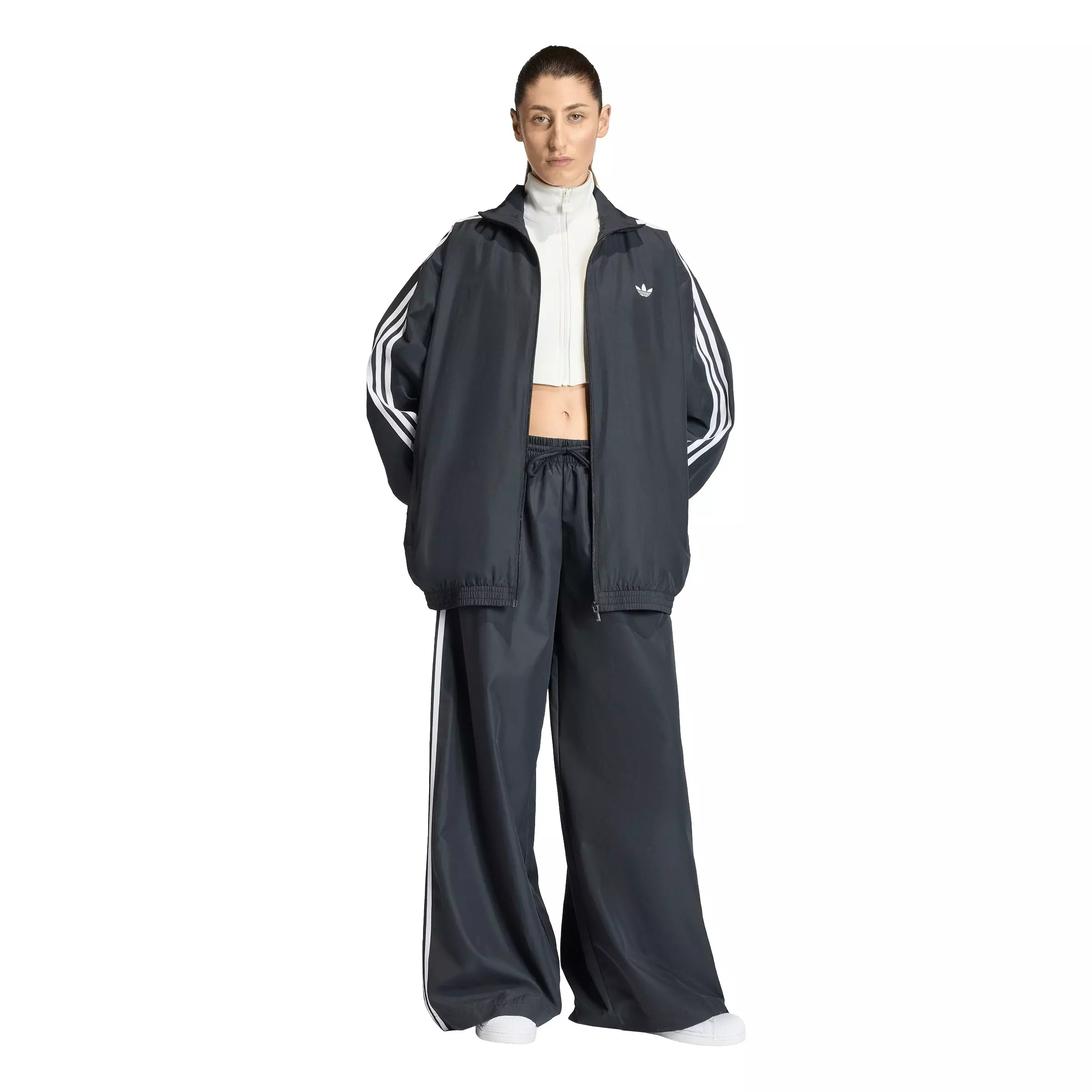adidas Originals Women's Firebird Adilenium Track Pants - Black - BLACK