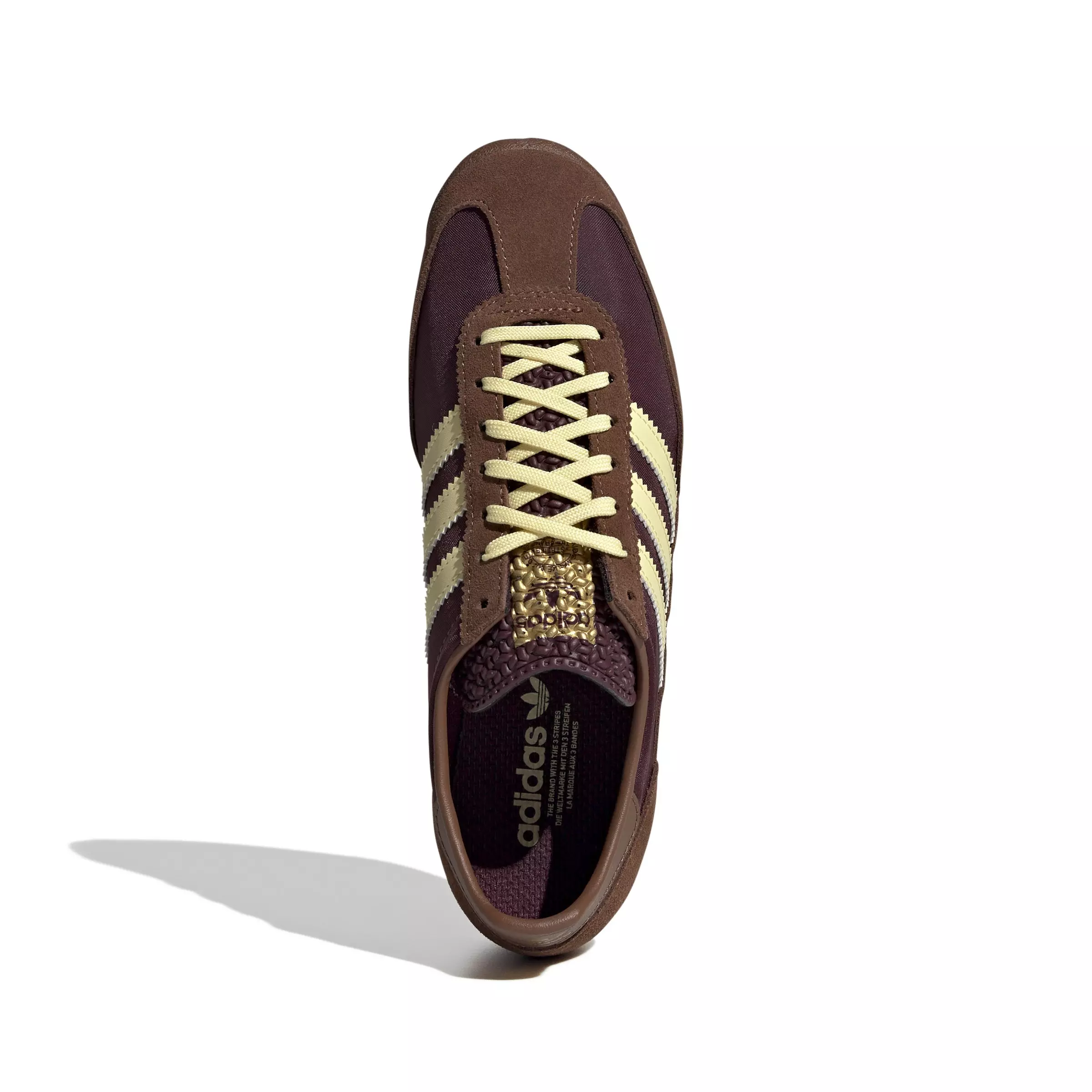 adidas Originals SL 72 OG "Maroon/Almost Yellow/Preloved Brown" Women's Shoe - MAROON/YELLOW/BROWN
