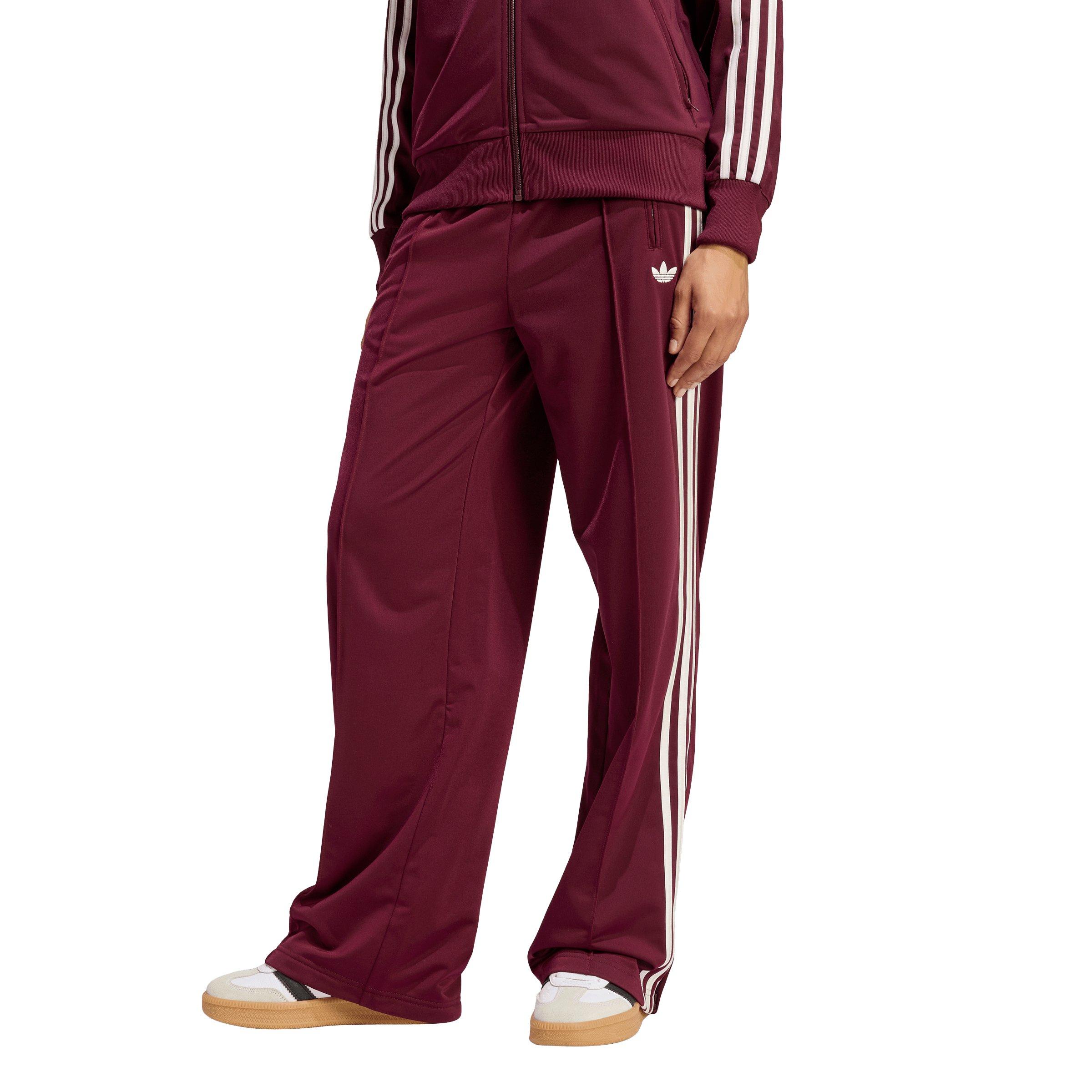 adidas Originals Women's Firebird Loose Fit Track Pants - Maroon - MAROON Thumbnail View 1
