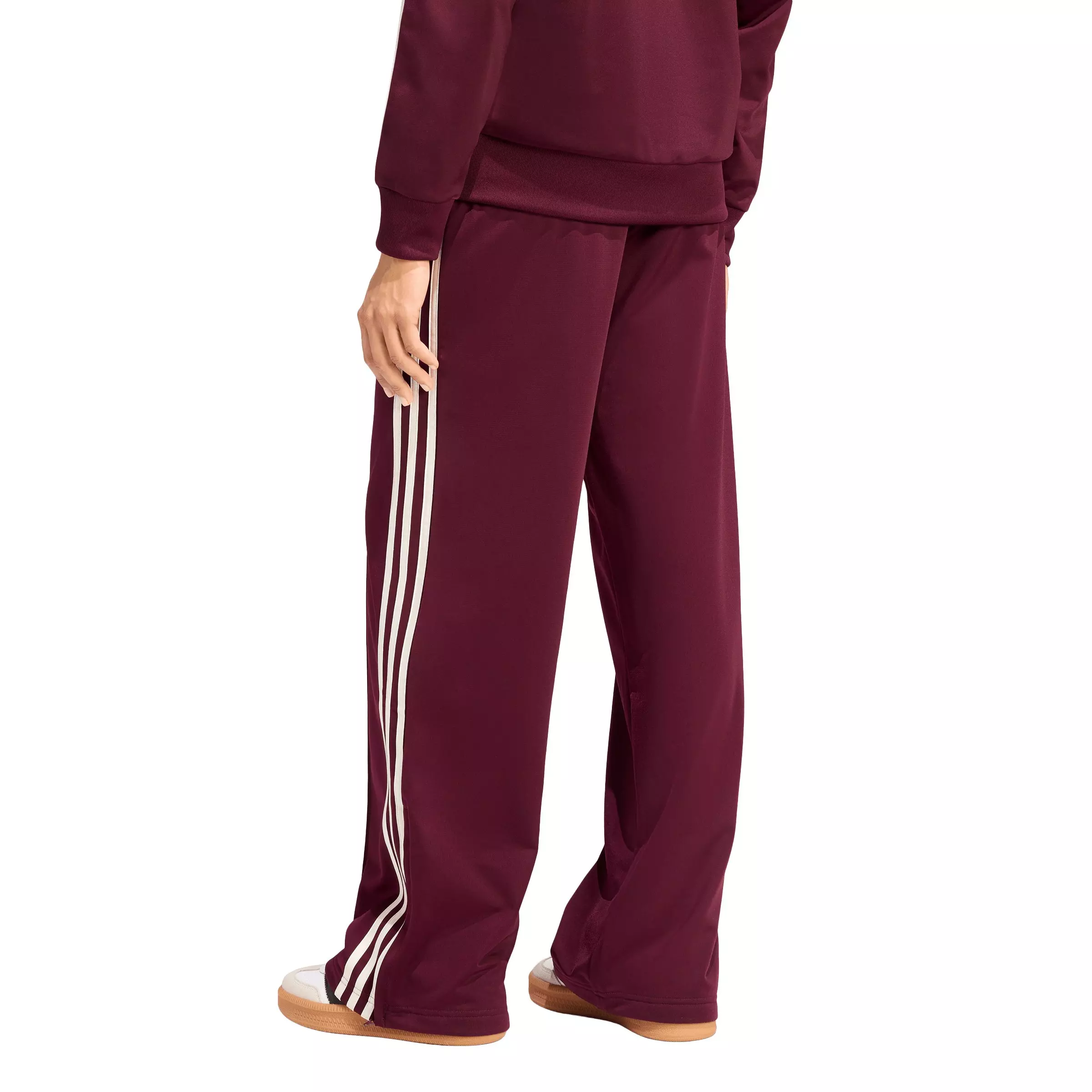 adidas Originals Women's Firebird Loose Fit Track Pants - Maroon - MAROON