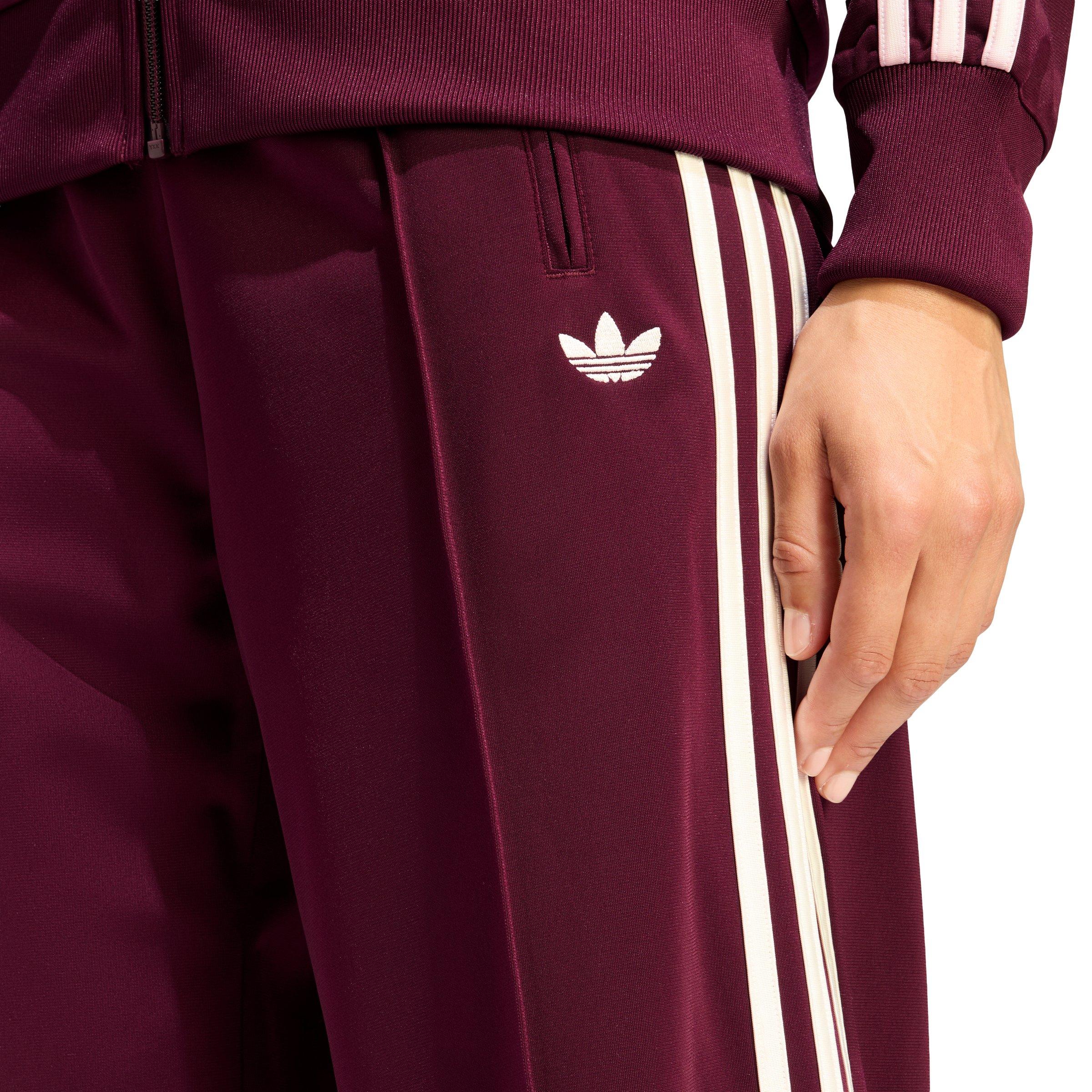adidas Originals Women's Firebird Loose Fit Track Pants - Maroon - MAROON Thumbnail View 3